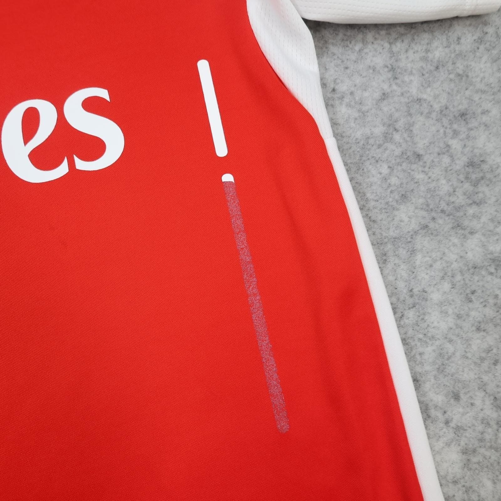 Arsenal Shirt Mens Large Red Home EPL 2014 2015 Puma Fly Emirates Jersey photo 7