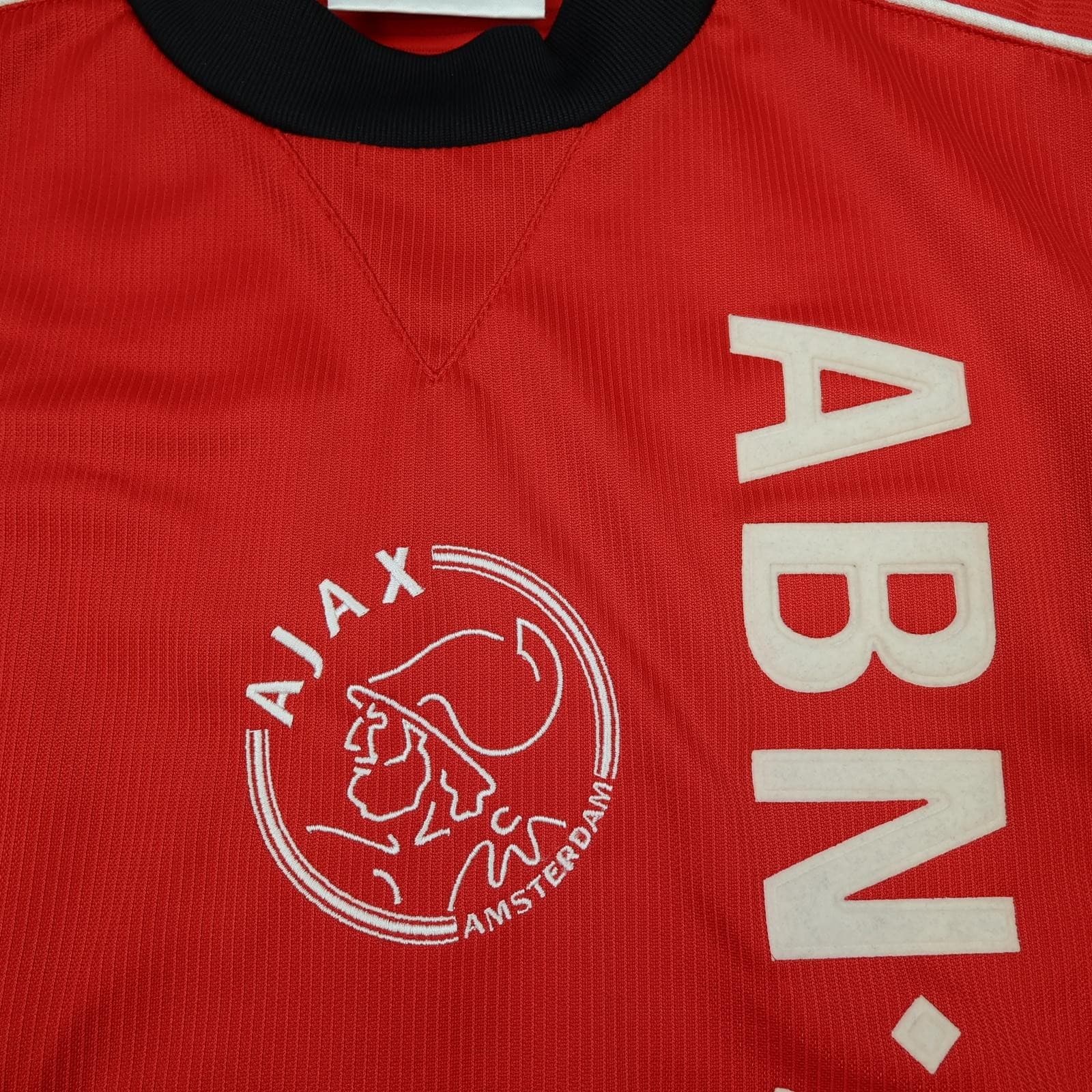 Vintage Ajax Shirt Mens XL Red Training 1998 1999 Umbro ABN AMRO 90s Jersey photo 4