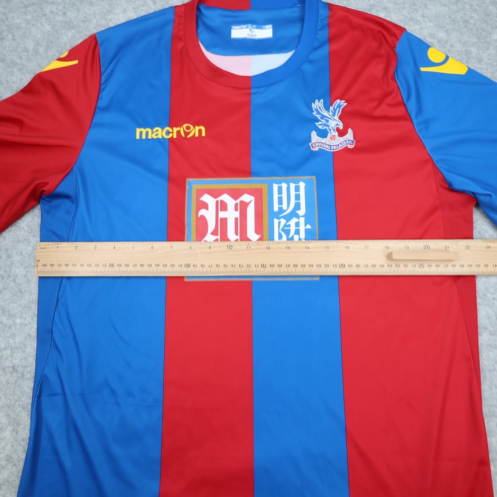 Crystal Palace Shirt 3XL Red Blue Home Kit 2015 2016 Macron Soccer Jersey 45" photo 12