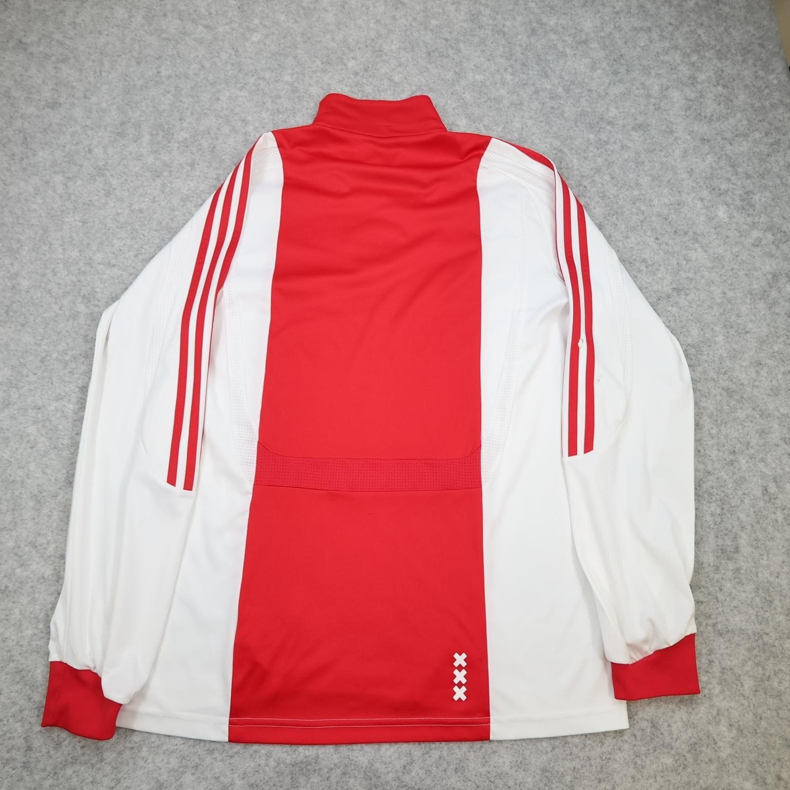 Ajax Shirt Mens Large White Red Long Sleeve 2006 2007 Adidas ABN AMRO Jersey photo 2