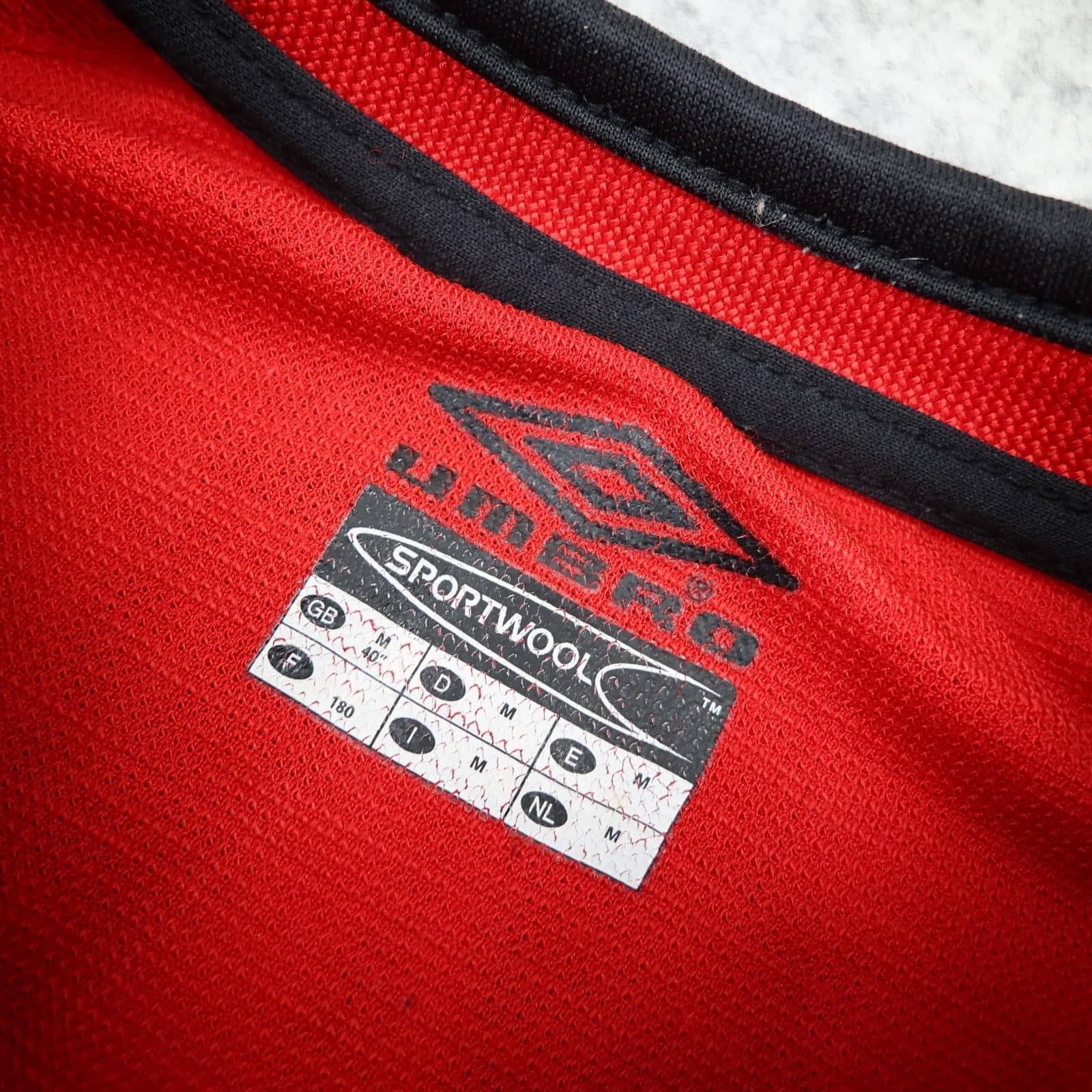 Vintage Manchester United Shirt Mens Medium Red Home 2000 2002 Umbro Stam 6 photo 9