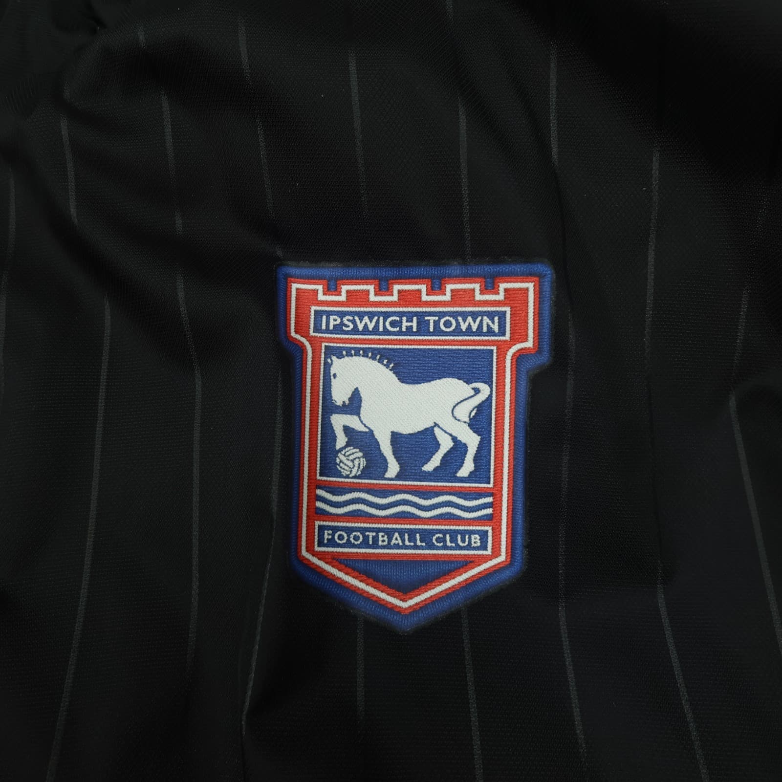 Ipswich Football Jacket Large Black Winter Adidas Long Bench Coat Pockets photo 4