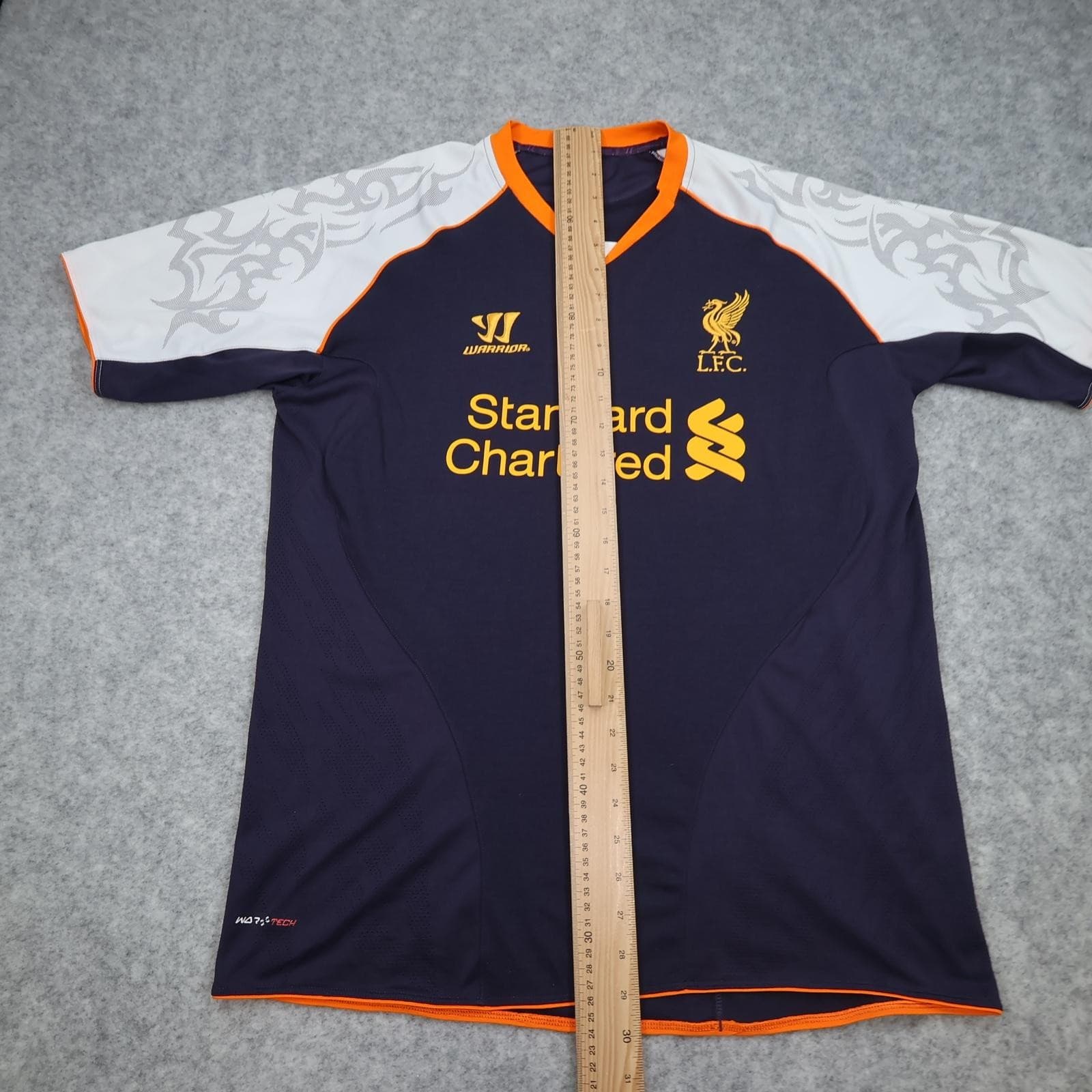 Liverpool Shirt Mens Large Purple 3rd Kit Football Warrior 2012 2013 Jersey photo 14