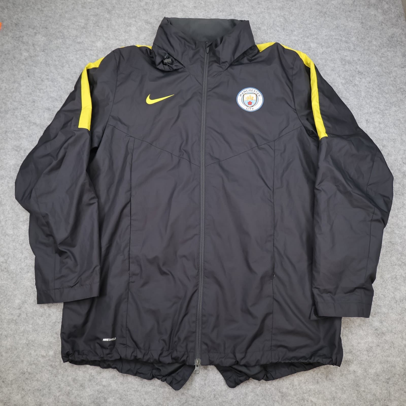 Manchester City Tracksuit Jacket 2XL Black Track 2016 2017 Full Zip Nike XXL