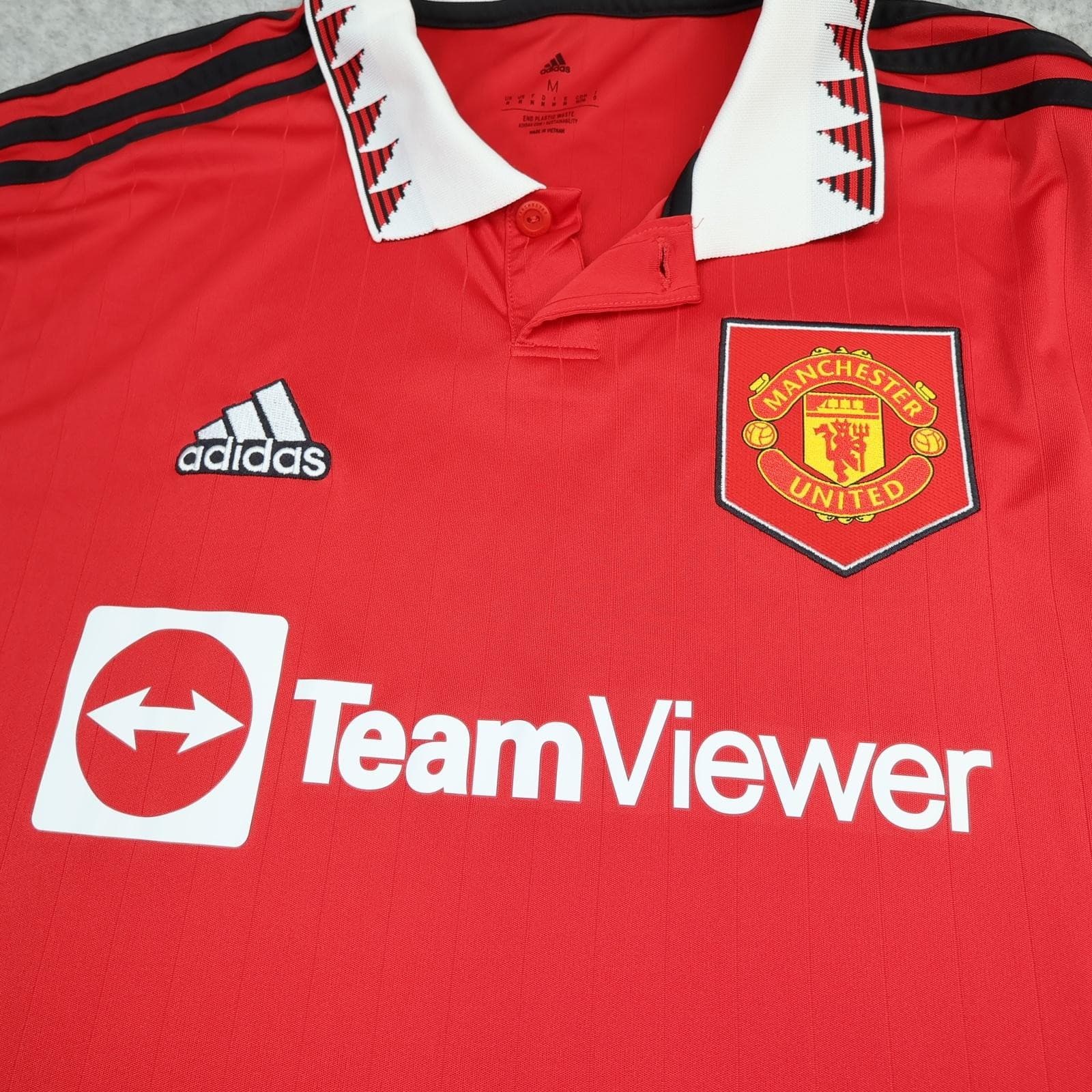 Manchester United Shirt Mens Medium Red Home 2022 2023 Adidas TeamViewer photo 2