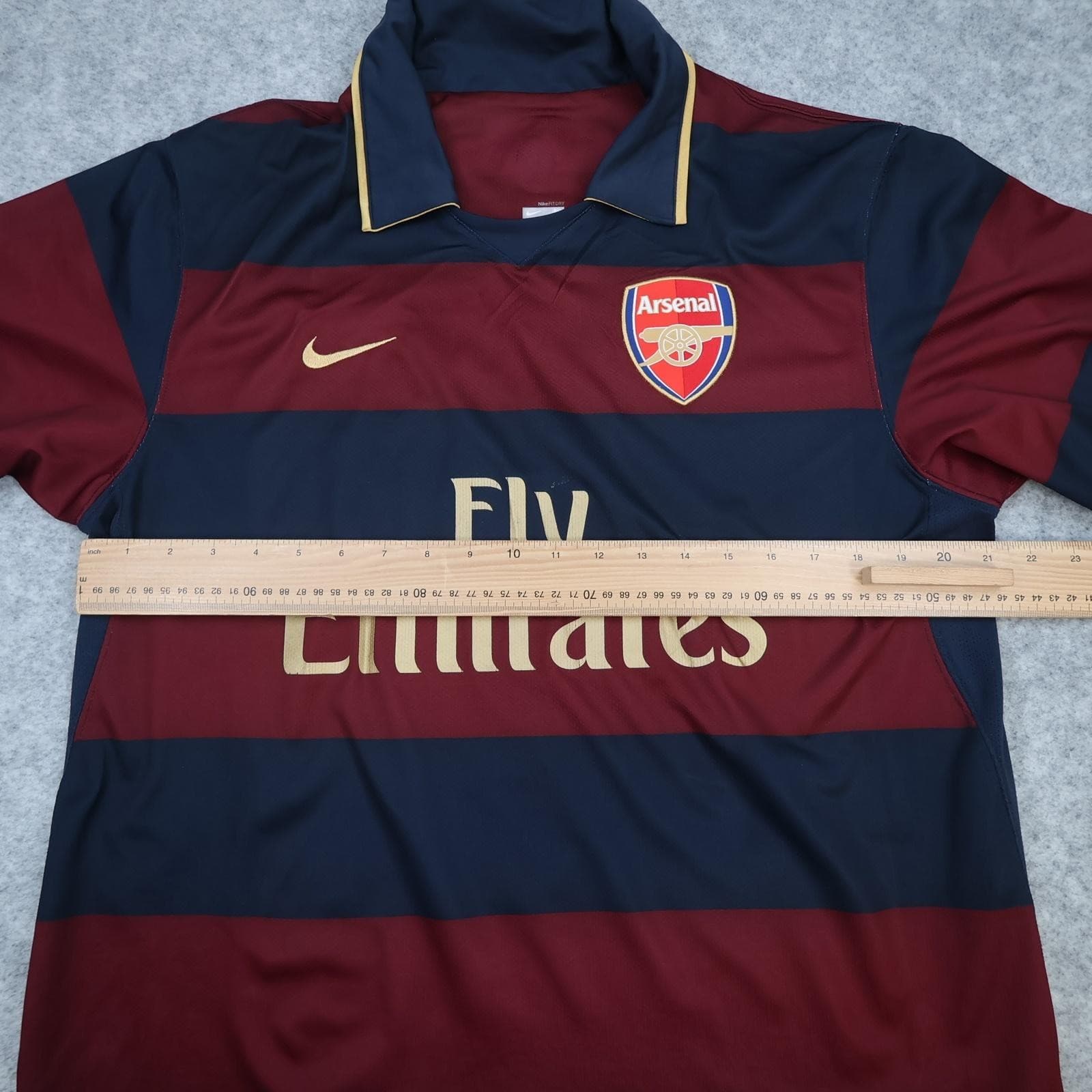 Arsenal Away Shirt Mens Large Blue 2008 2010 EPL Football Nike Fabregas 4 Jersey photo 18