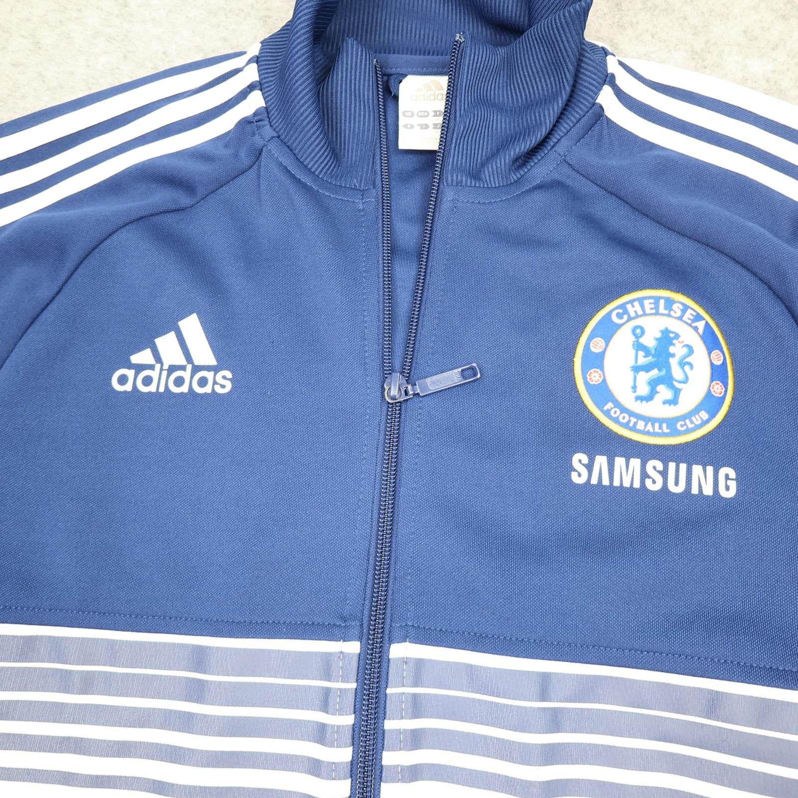 Chelsea Tracksuit Jacket Mens Medium Navy White Track 2011 2012 Anthem Soccer photo 3