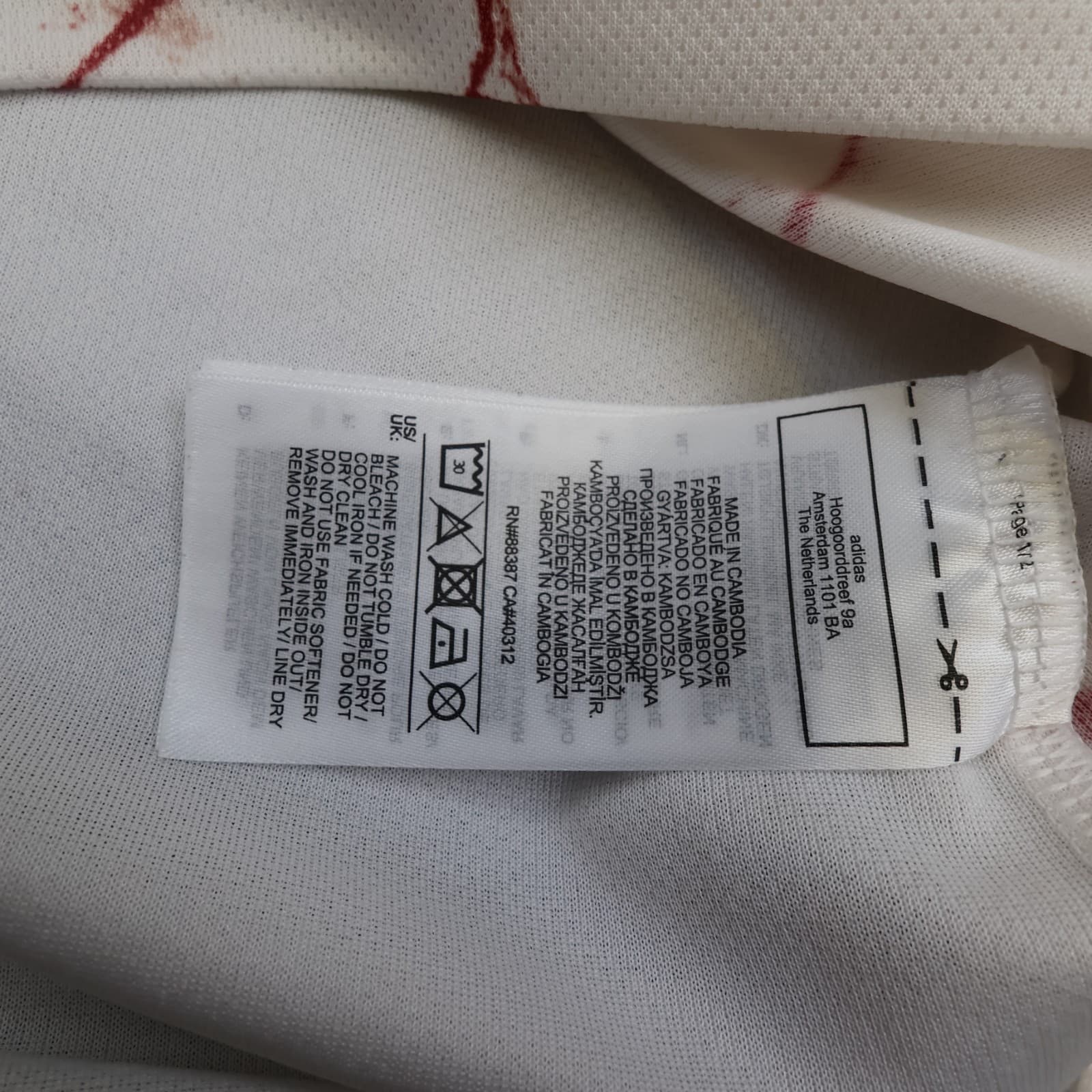 Arsenal Shirt Large White Away Kit 2021 2022 Adidas Jersey Soccer Bukayo Saka 7 photo 8