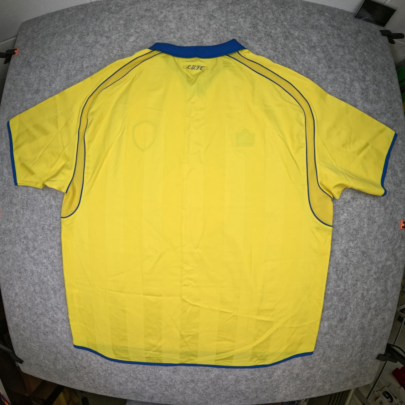 Leeds United Football Shirt 2XL Yellow Away 2006 2007 Admiral Soccer Jersey photo 2