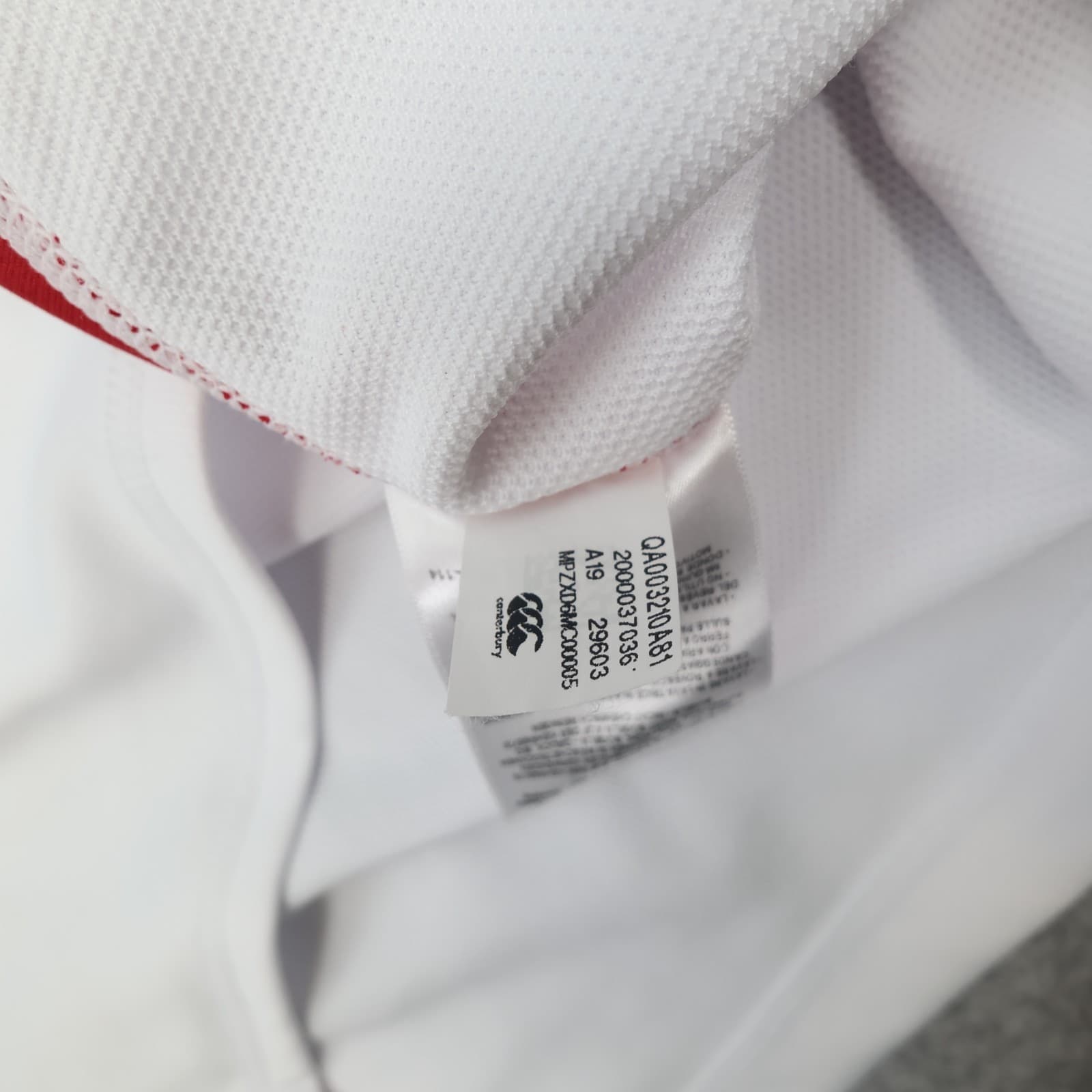 England Rugby Shirt 2XL White Home Kit 2019 Japan World Cup Canterbury XXL photo 9
