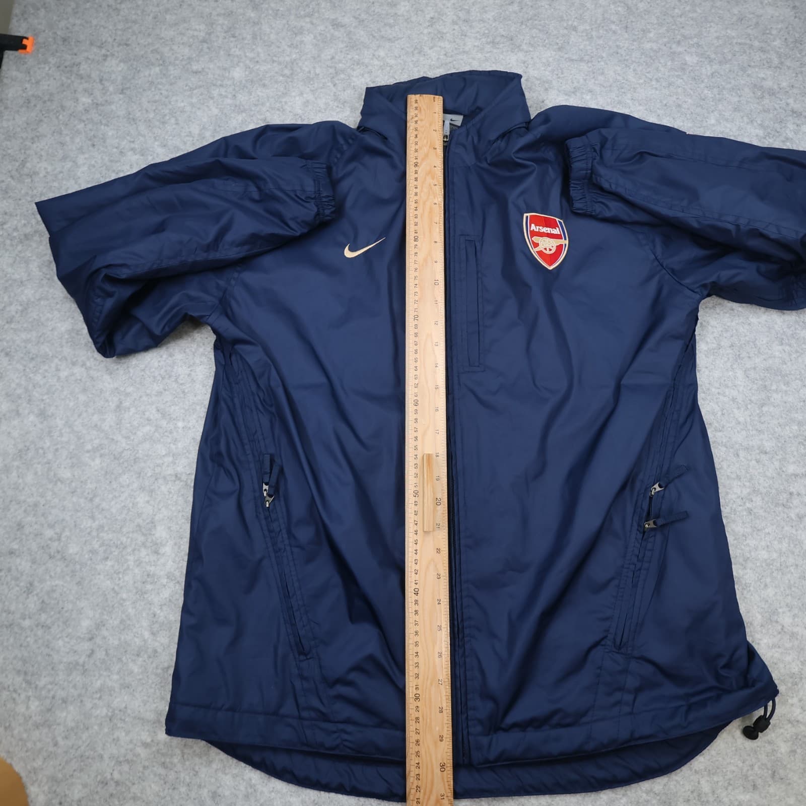 Vintage Arsenal Football Jacket Large Blue Training Jacket Nike 2003 2004 photo 14