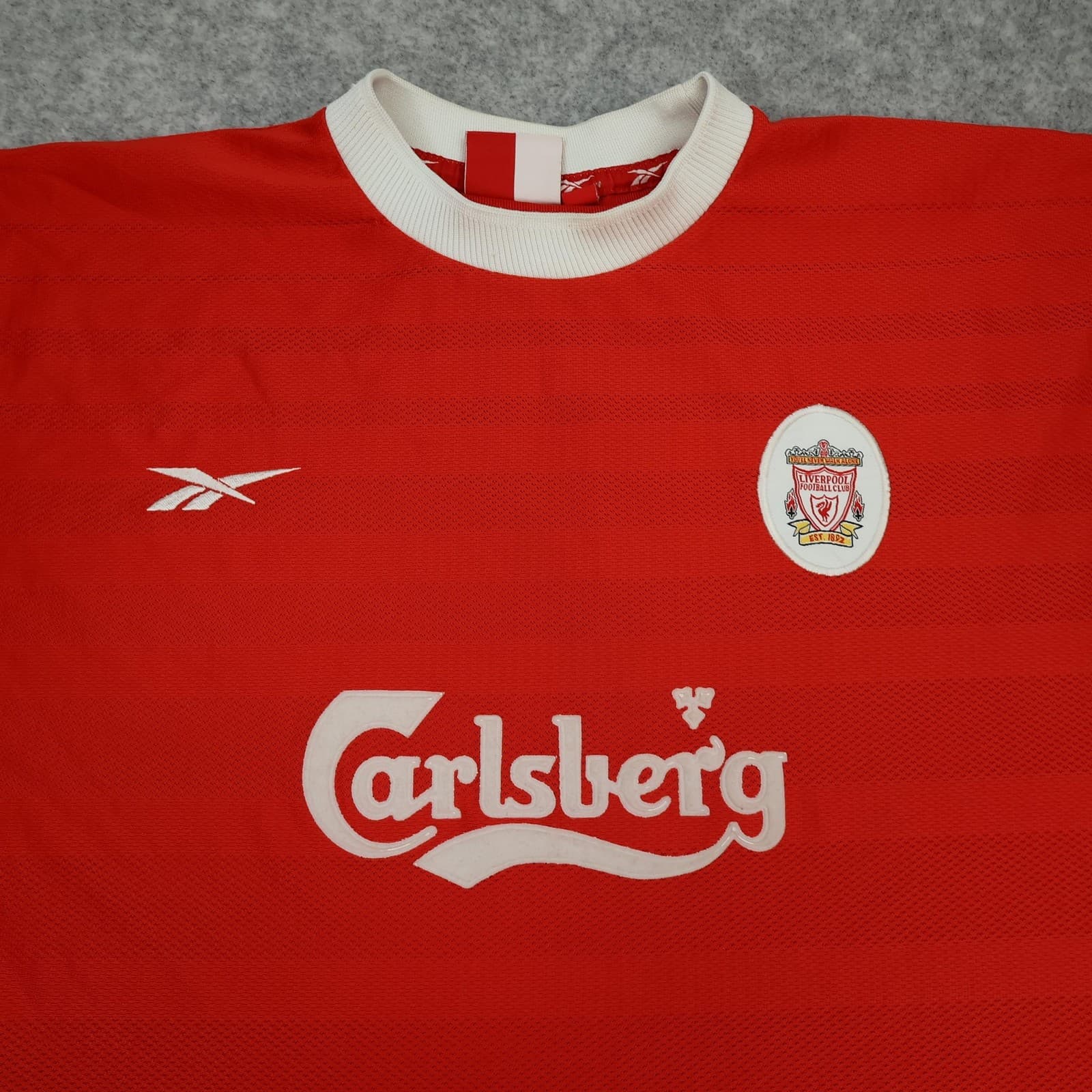 Vintage Liverpool Shirt Mens 2XL Red Home 1998 2000 Reebok Carlsberg Jersey photo 3