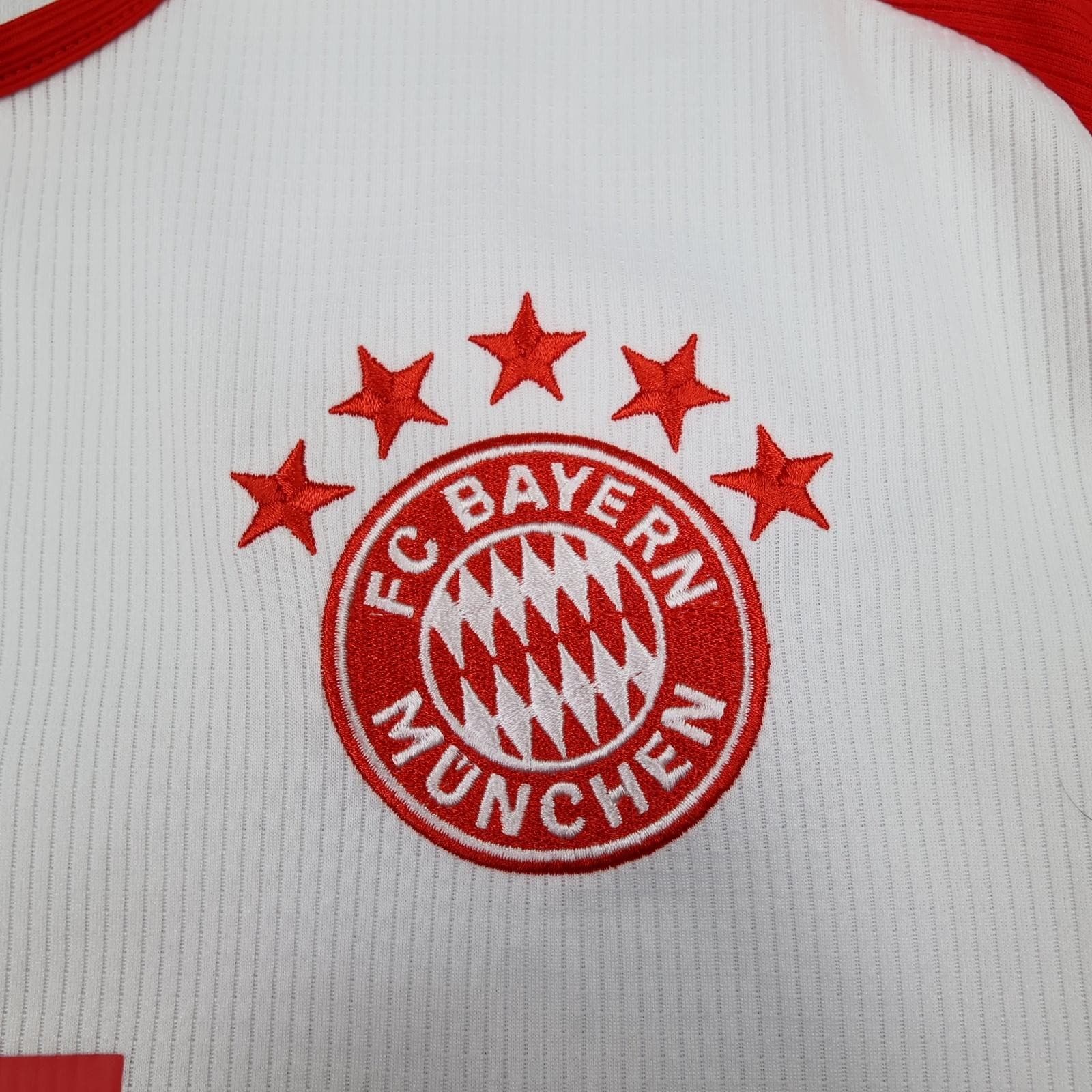 Bayern Munich Shirt Mens Large White Home 2023 2024 Football Adidas Telekom photo 4
