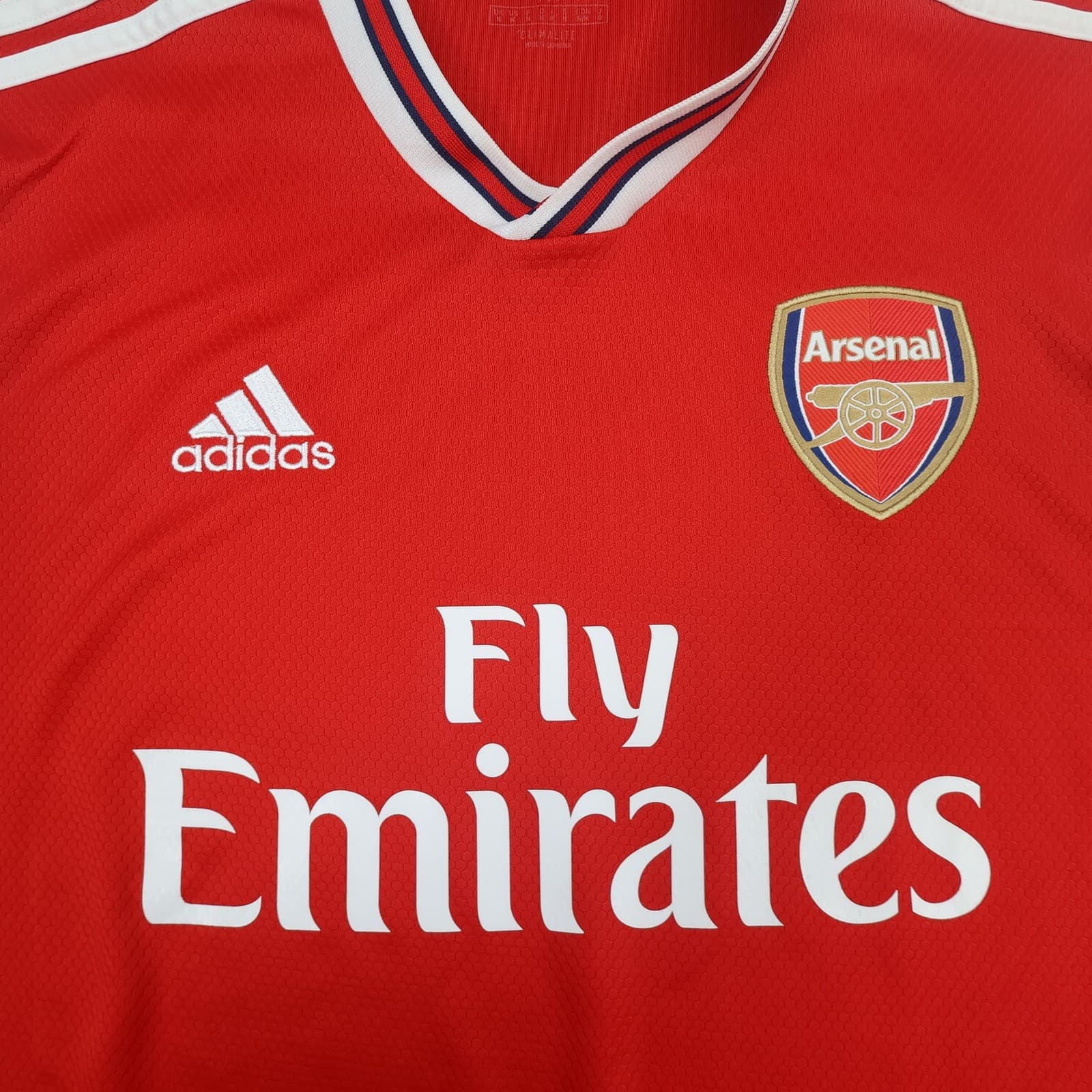 Arsenal Shirt Mens Medium Red Home 2019 2020 Adidas Emirates Soccer Jersey photo 3