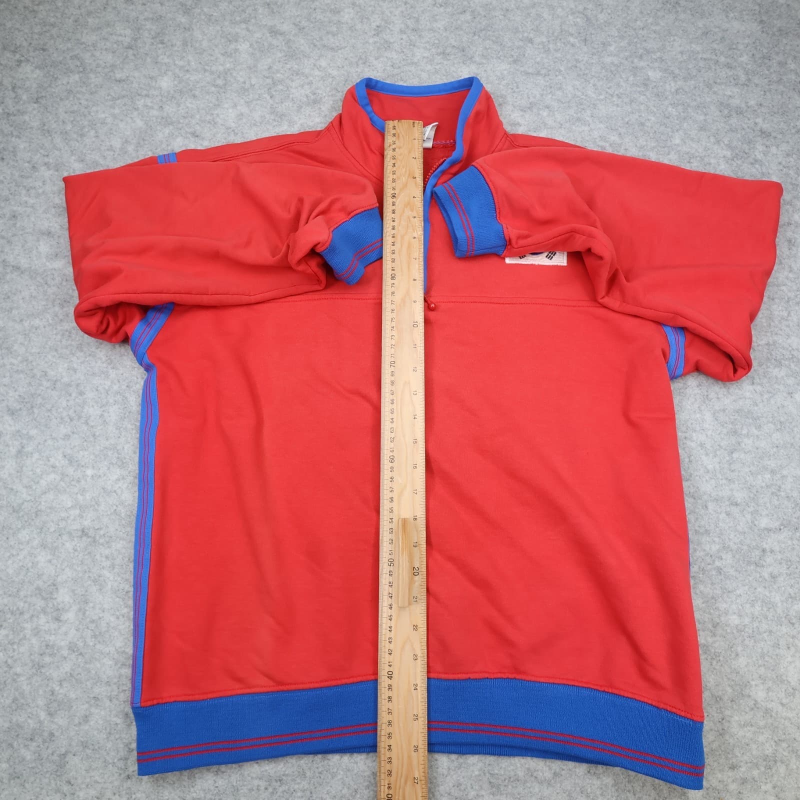 Vintage South Korea Jumper Large Nike Red Drill Top Pullover 1998 2000 1/4 Zip photo 11