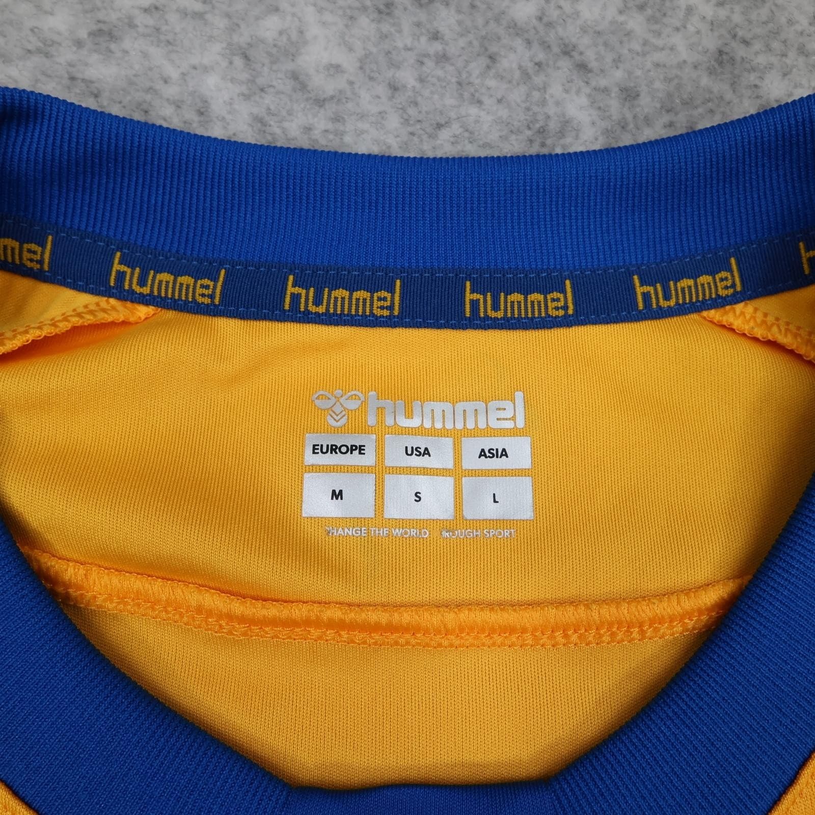 Everton Shirt Mens Medium Yellow Away 2020 2021 Football Hummel Cazoo Jersey photo 6