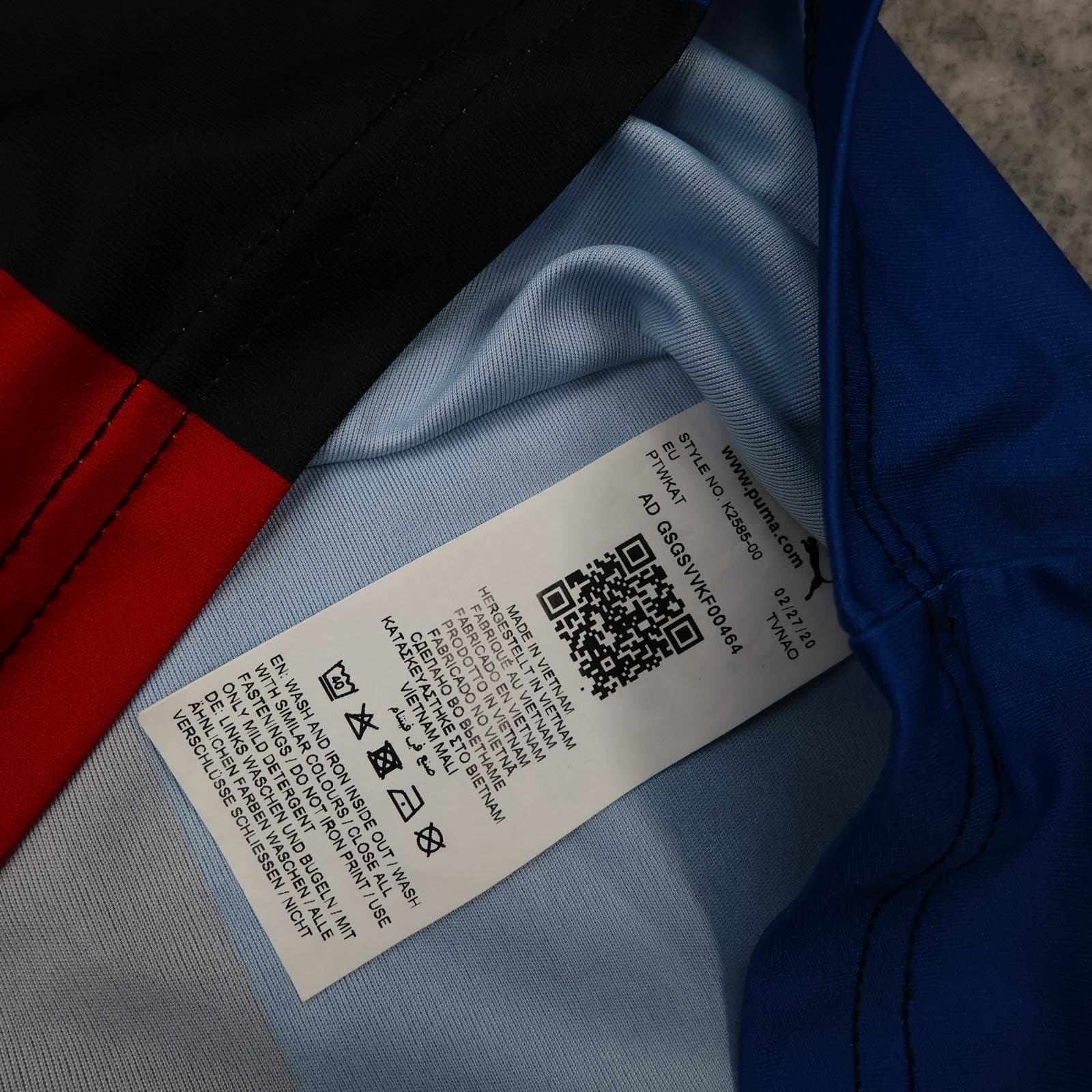 Crystal Palace Shirt Womens Size 12 Black Home Football Puma 2020 2021 Jersey photo 7