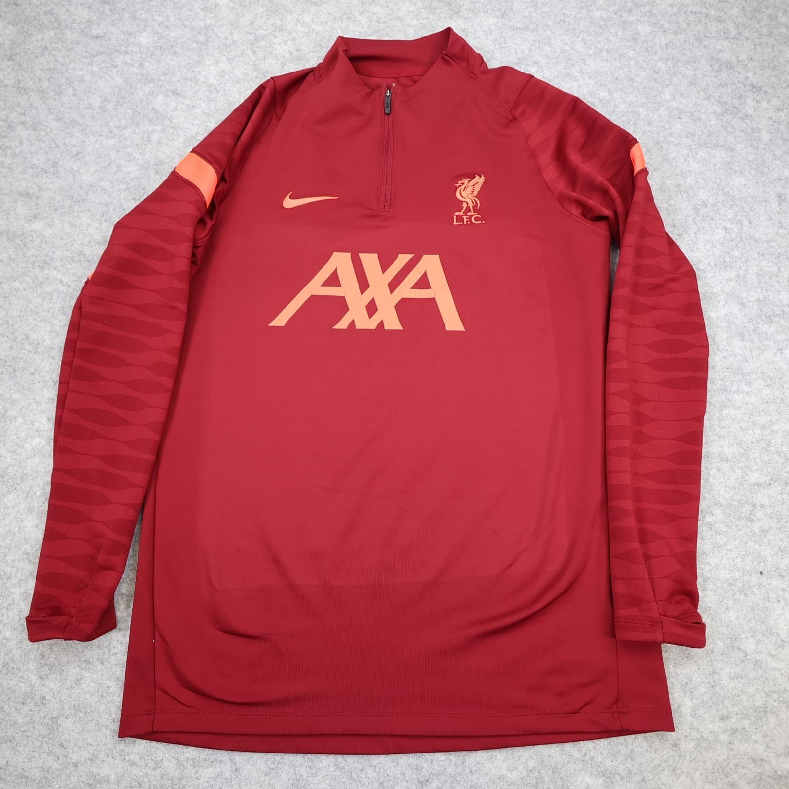 Liverpool Drill Top Medium Red 2021 2022 Nike 1/4 Zip Pullover Sweatshirt
