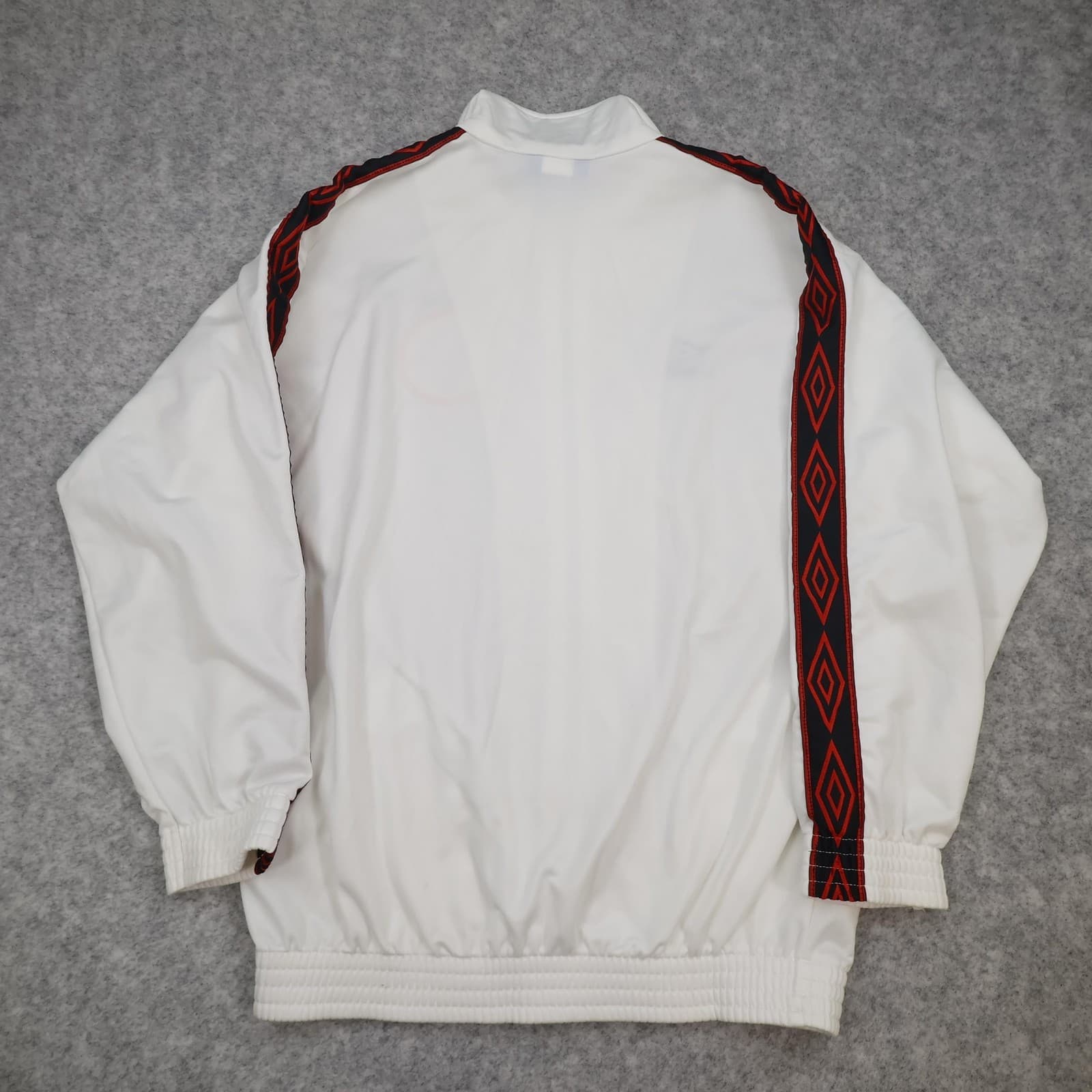 Vintage Manchester United Jacket Youth 11-13 Years White Umbro 90s 1996 1997 photo 2
