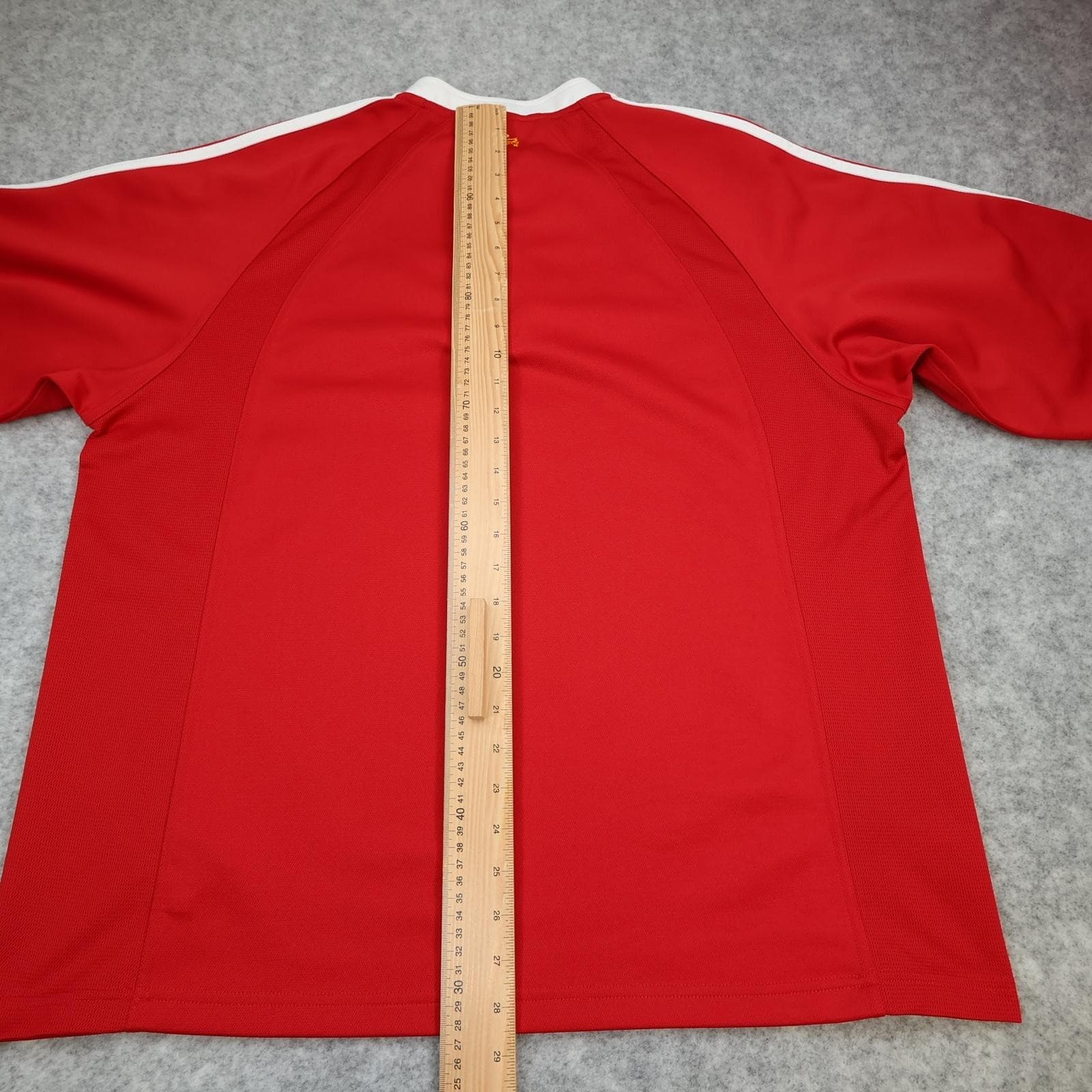 Vintage British Lions Rugby Shirt Mens XL Red Rugby Union Adidas Zurich 2005 photo 10