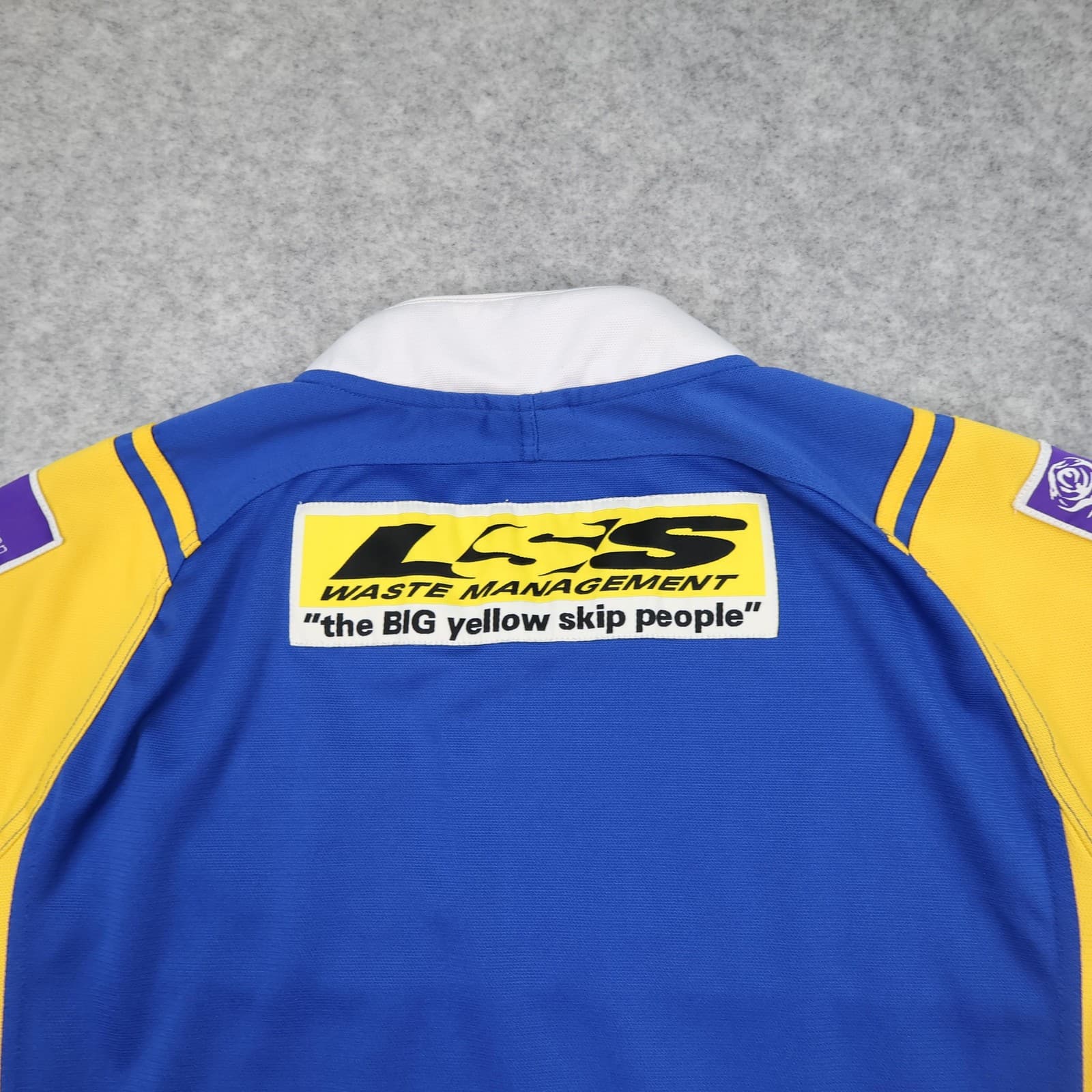 Leeds Rhinos Rugby Shirt Mens 2XL Blue Rugby League ISC 2009 Hesco photo 14