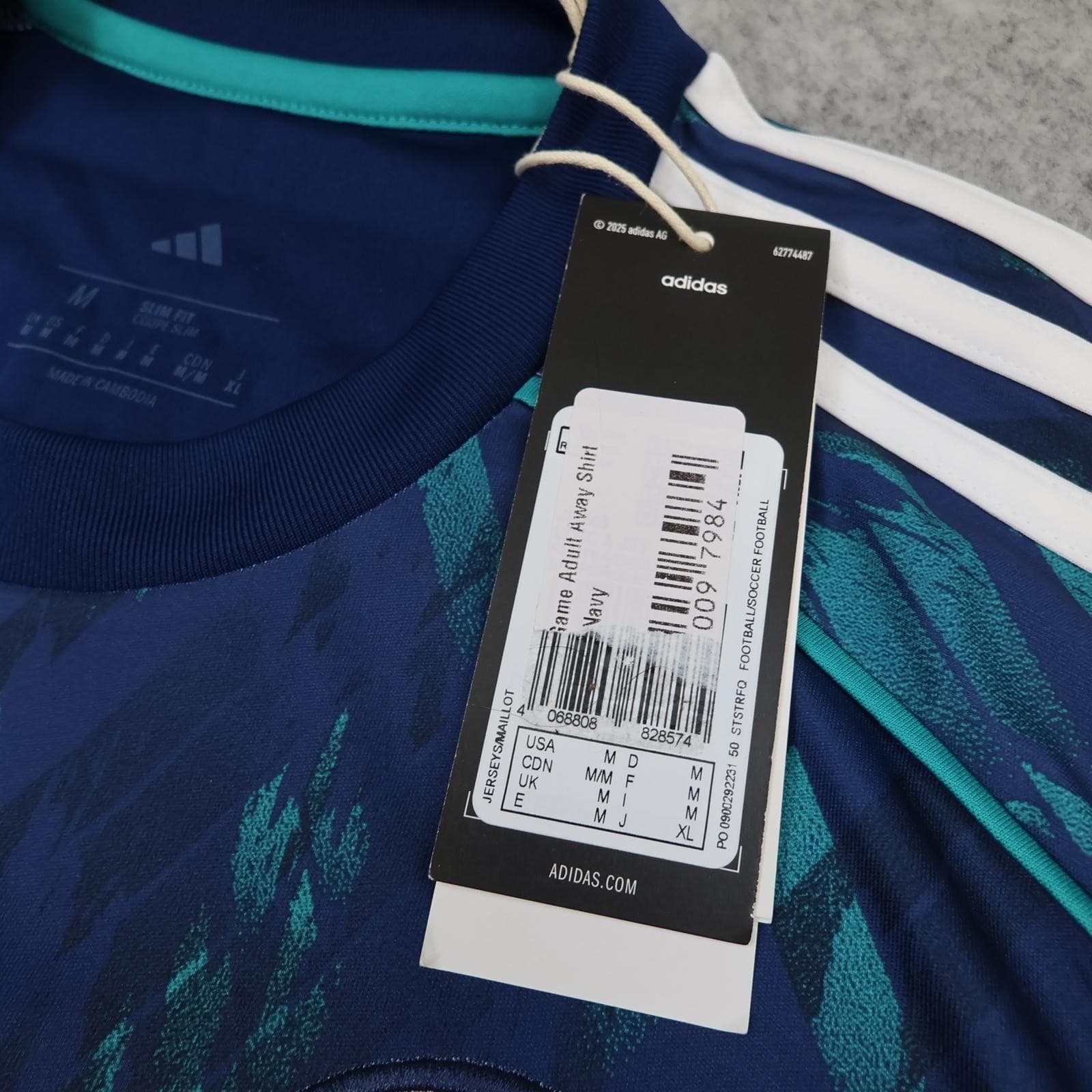 Leicester City Shirt Mens Medium Blue Away 2025 Adidas Winks 8 EFL Soccer Jersey photo 7