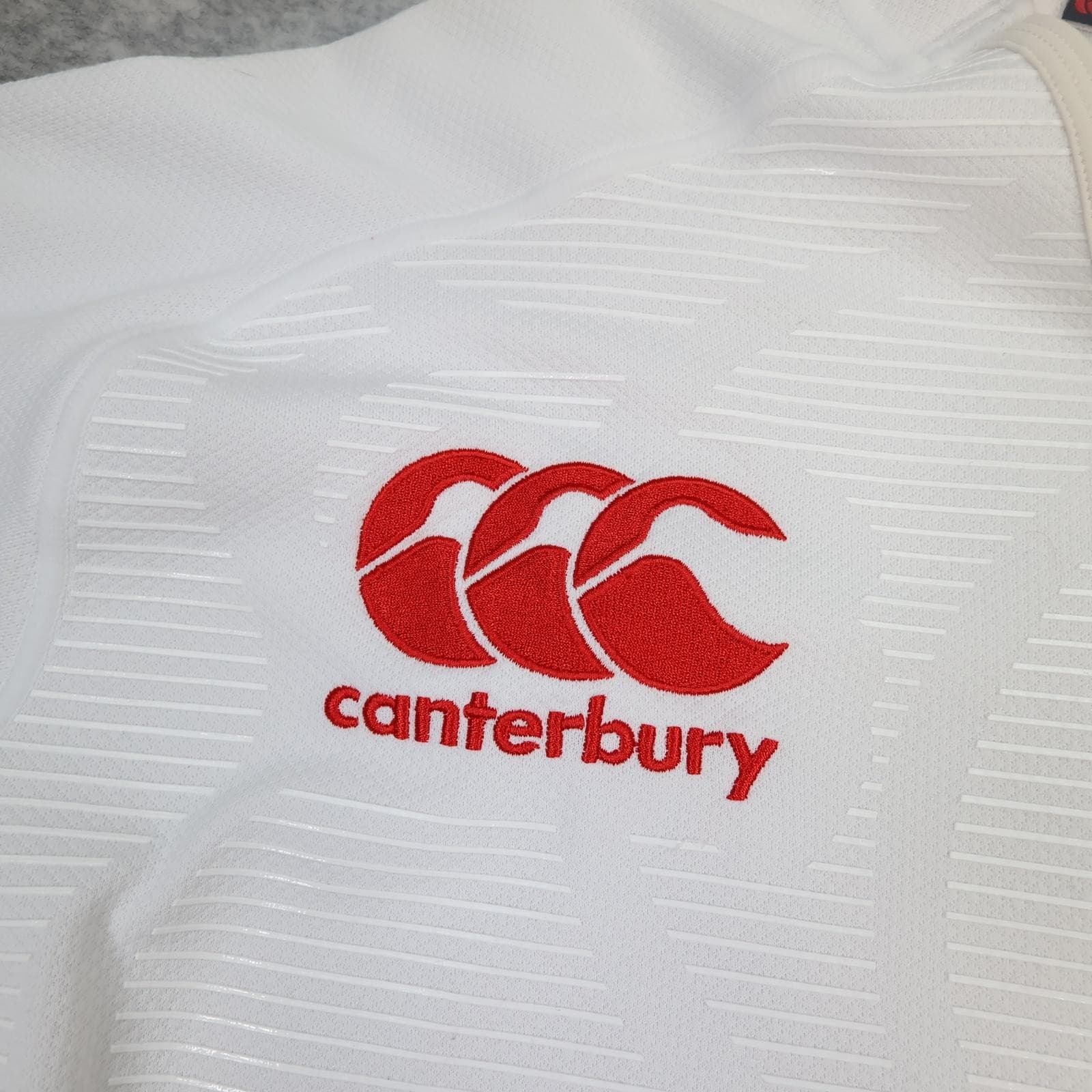 England Rugby Shirt Mens 2XL White 2012 Pro Version Canterbury O2 Home Jersey photo 5