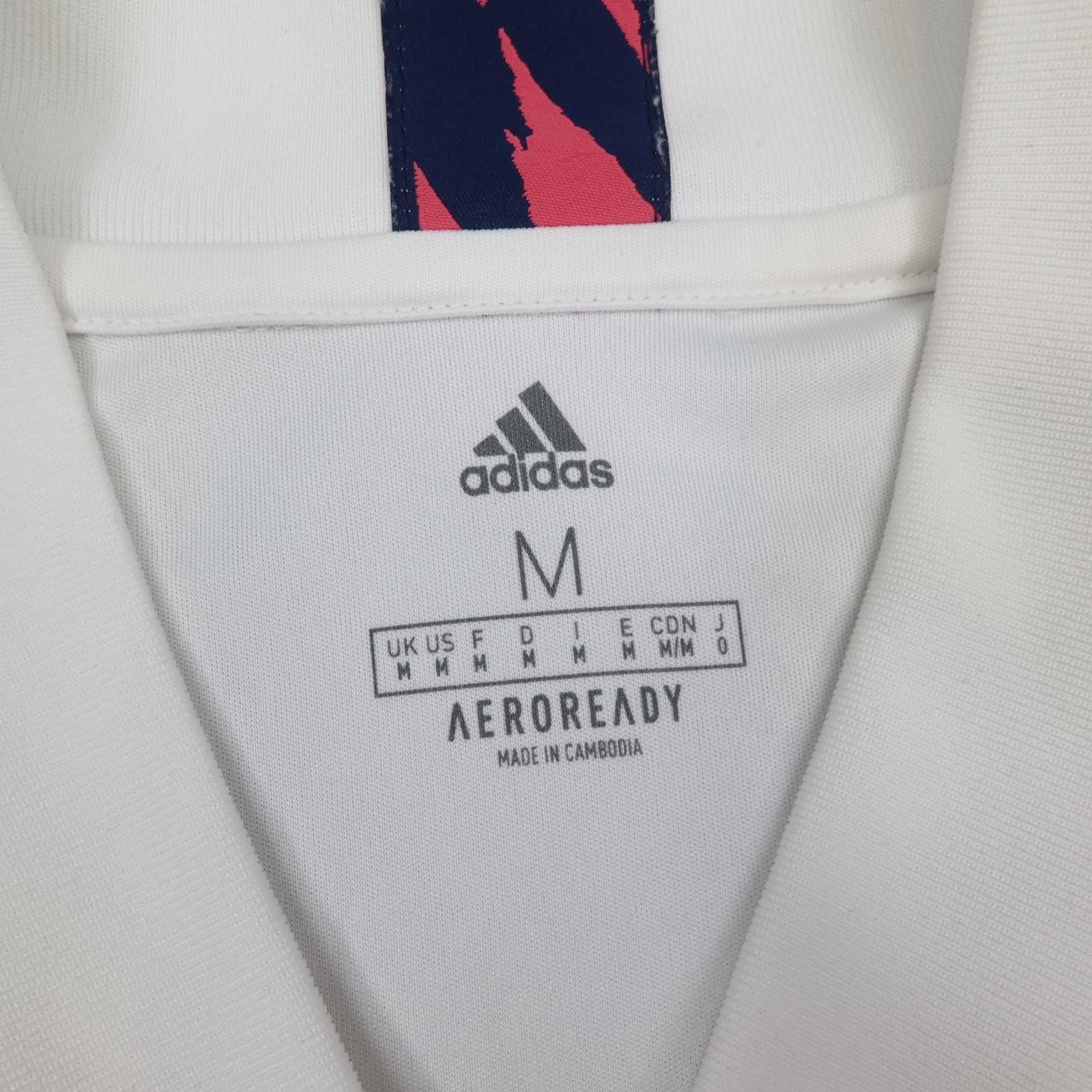 Real Madrid Shirt Mens Medium White Home 2020 2021 Adidas Emirates Fly Better photo 6