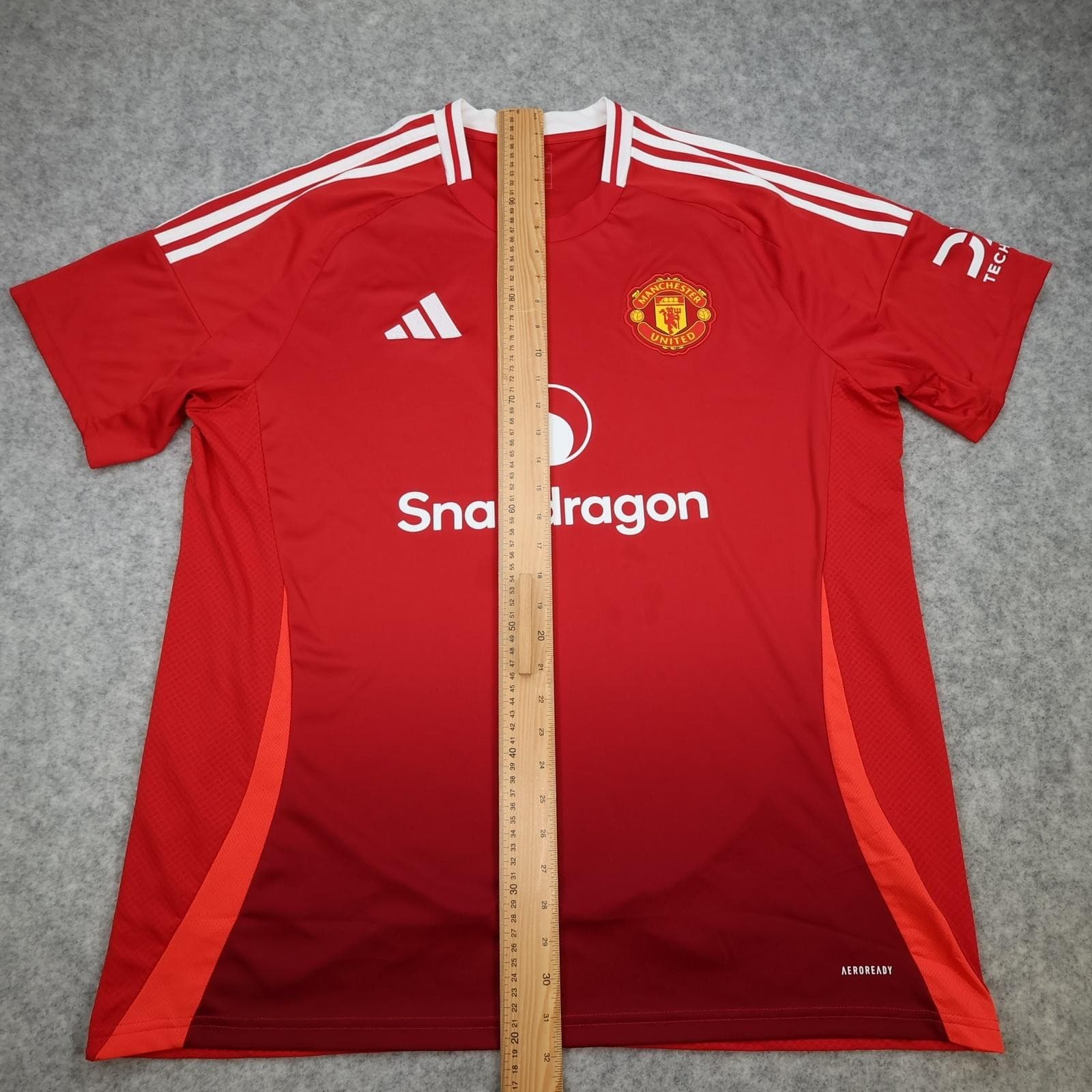 Manchester United Shirt Mens 2XL Red Home 2024 2025 Football Adidas Snapdragon photo 13