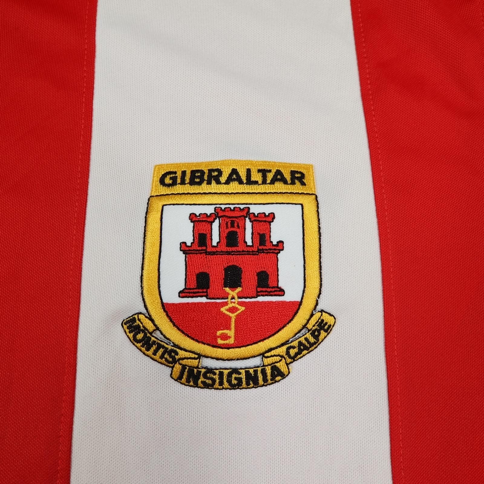 Gibraltar Home Shirt Mens Large Red Home 2012 2013 Nike Dri Fit Jersey Top photo 3