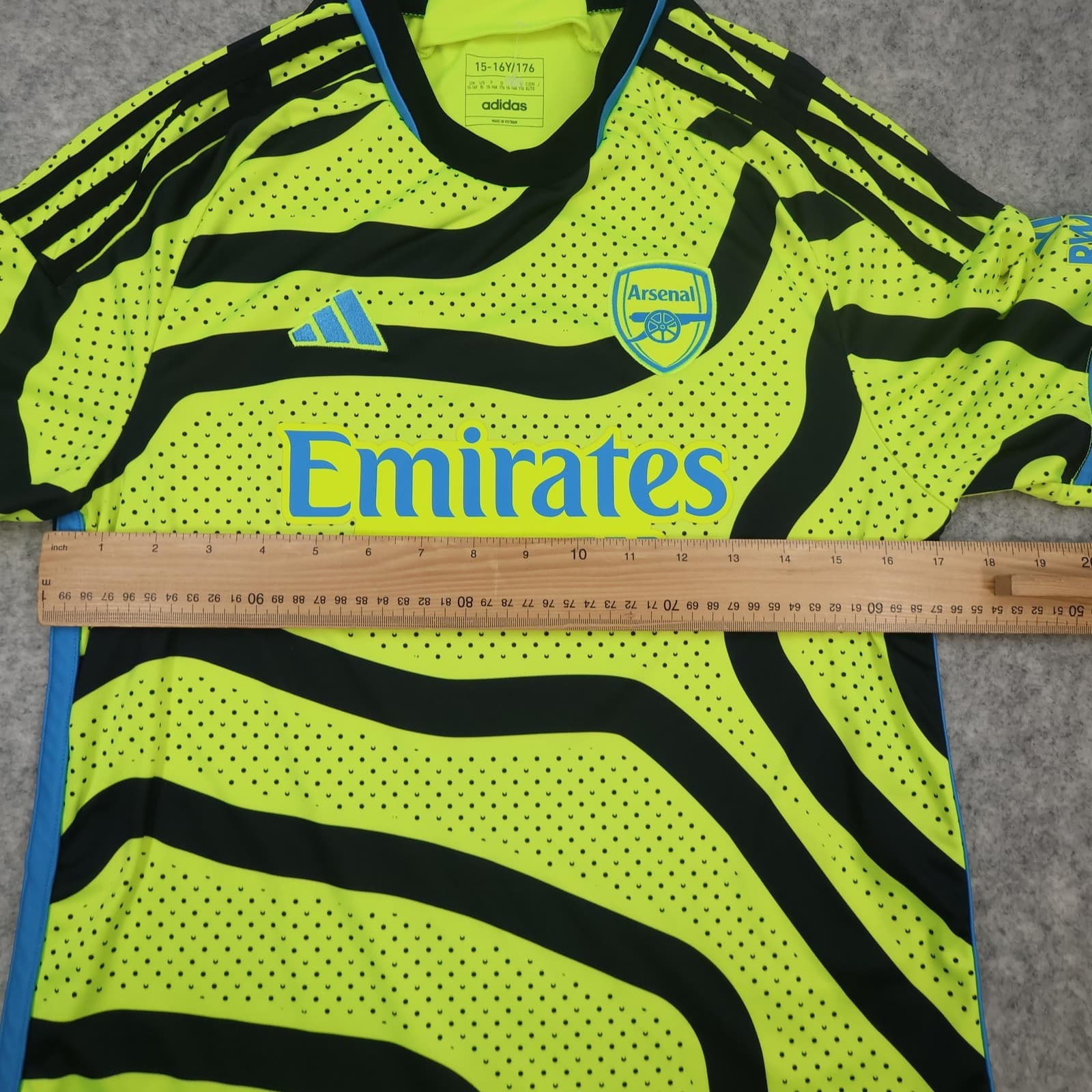Arsenal Away Shirt Kids 15-16 Years Yellow 2023 2024 Football Adidas Jersey photo 10