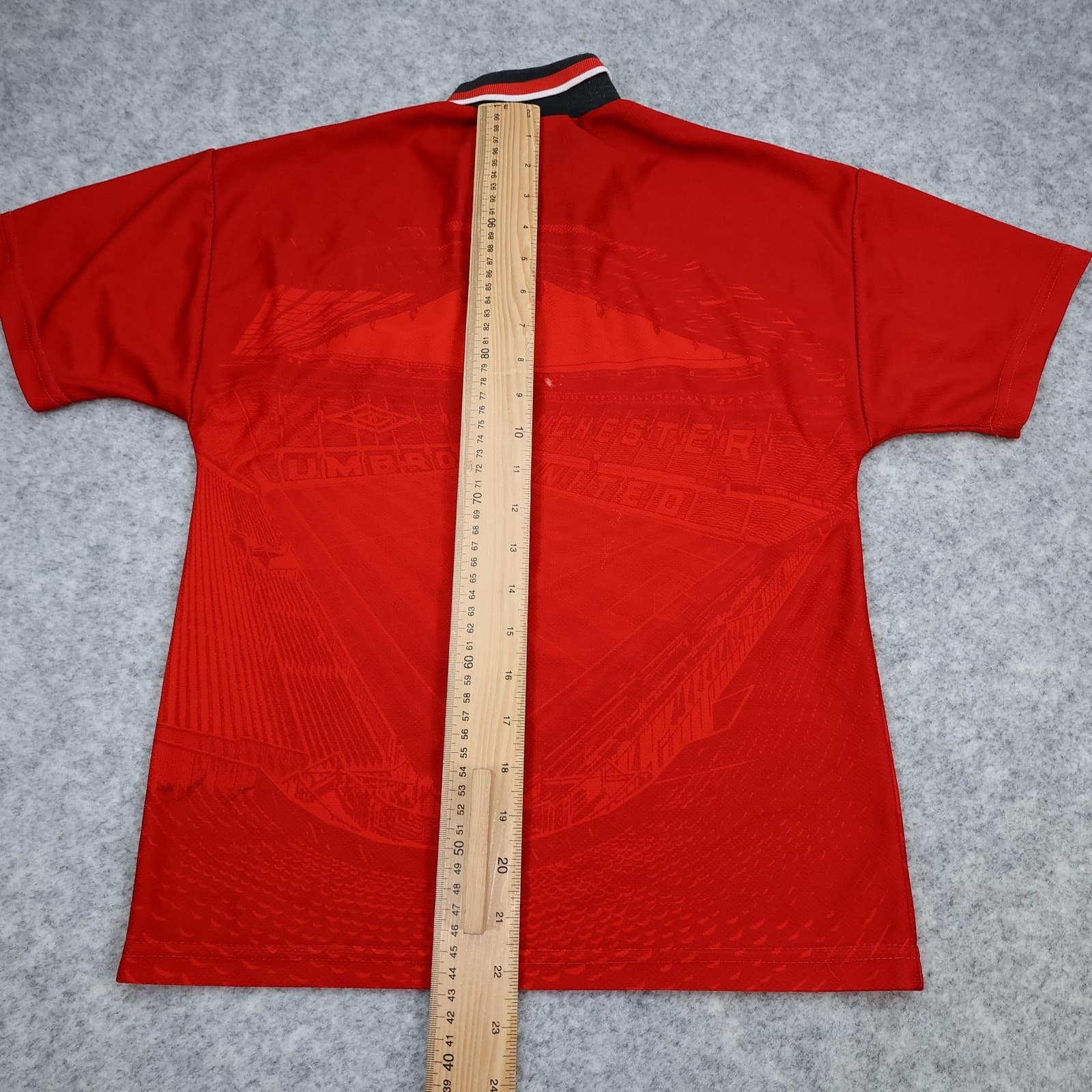 Vintage Manchester United Shirt Kids 12-13 Years Red Home 1996 1998 Umbro Jersey photo 11