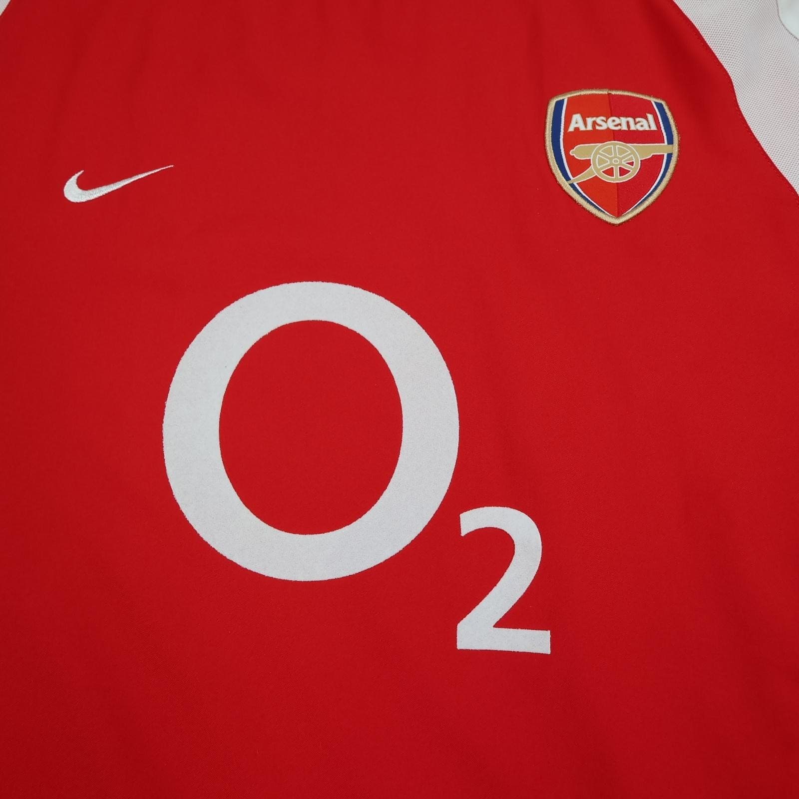 Vintage Arsenal Shirt Mens 2XL Red Home EPL Football Nike Henry 14 O2 Jersey photo 3