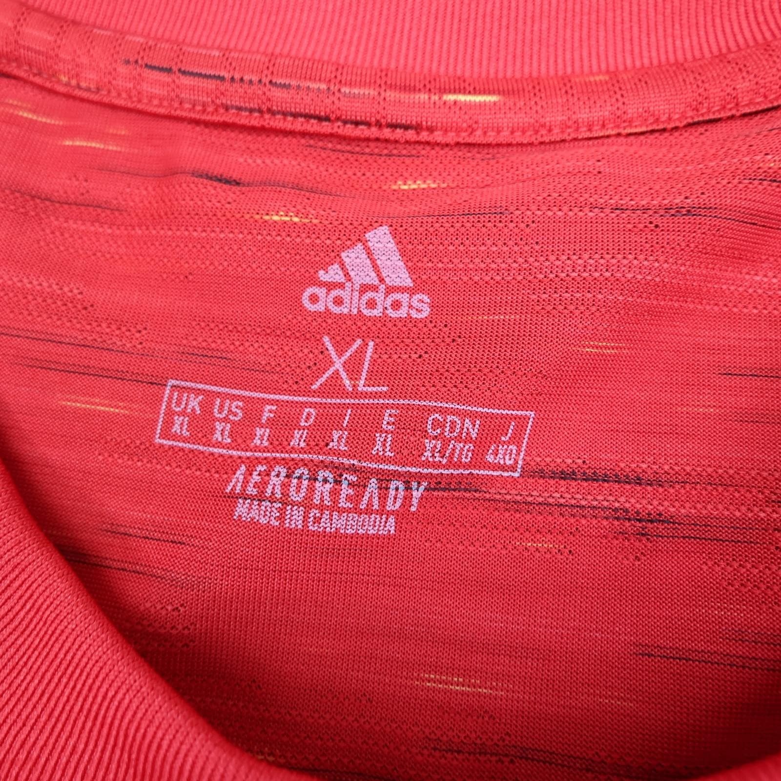 Manchester United Shirt Mens XL Red Home 2020 2021 Football Adidas Chevrolet photo 7