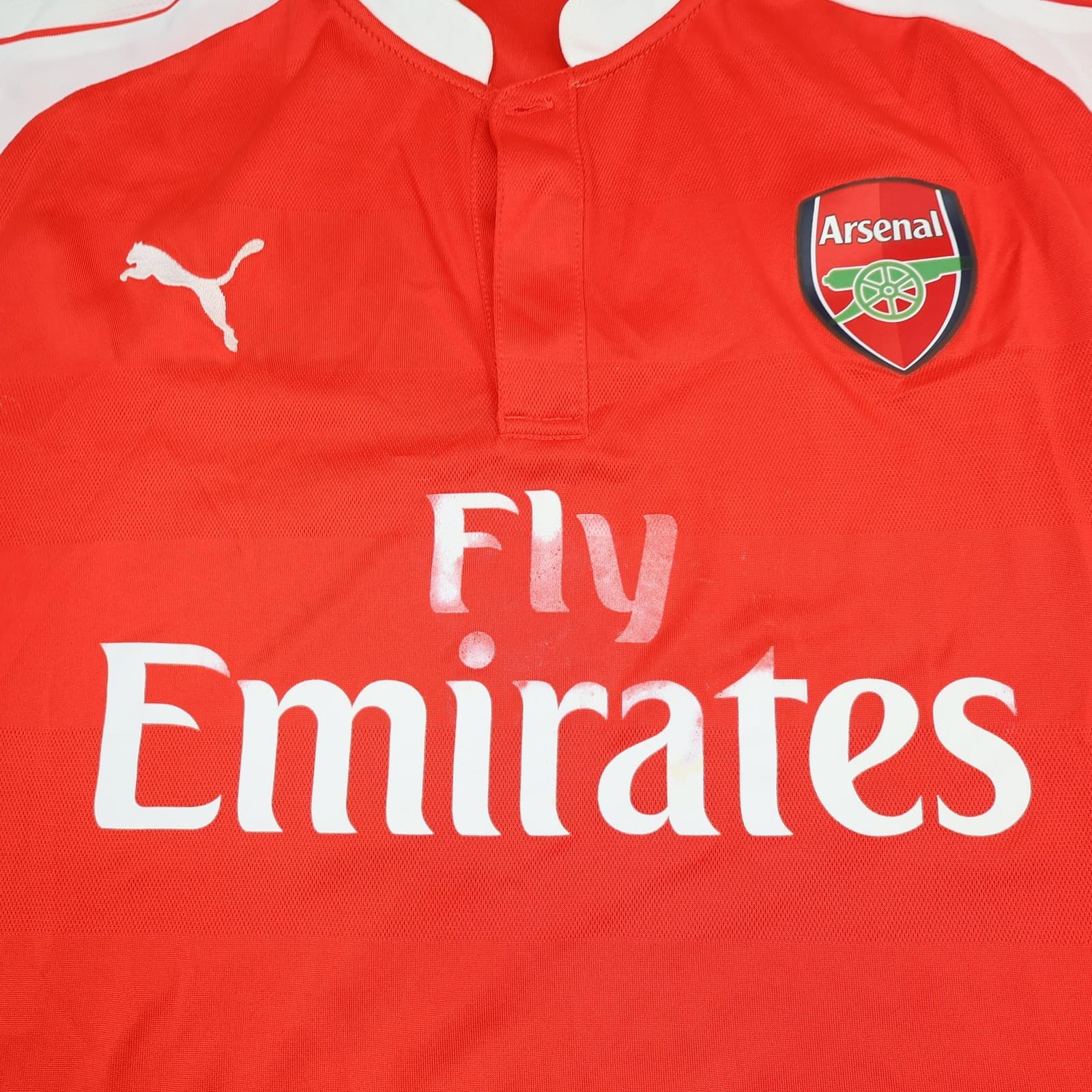 Arsenal Shirt Mens 2XL Red Home 2015 2016 Football Puma Emirates Soccer Jersey photo 3
