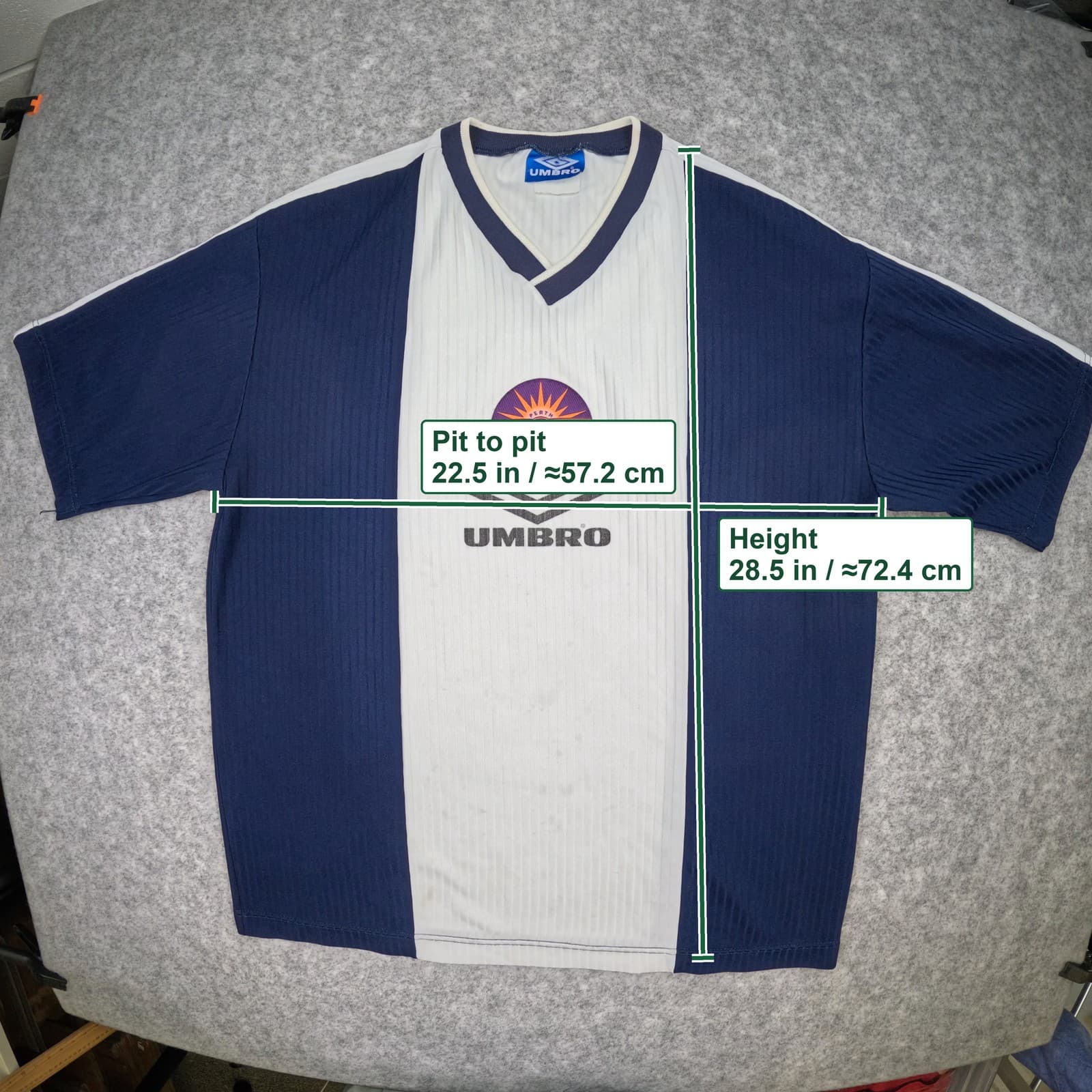 Perth Glory Football Shirt Extra Large 1996 1997 Umbro Soccer Jersey Australia photo 3