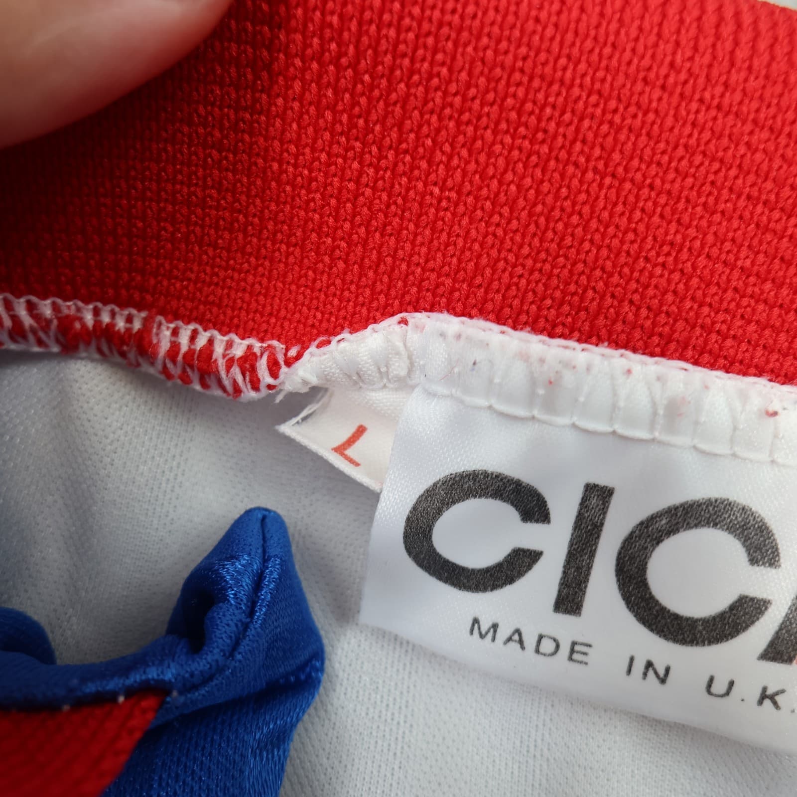 Vintage Rushden and Diamons Shirt Large White Red Home Kit 1995 1997 Cica Jersey photo 8