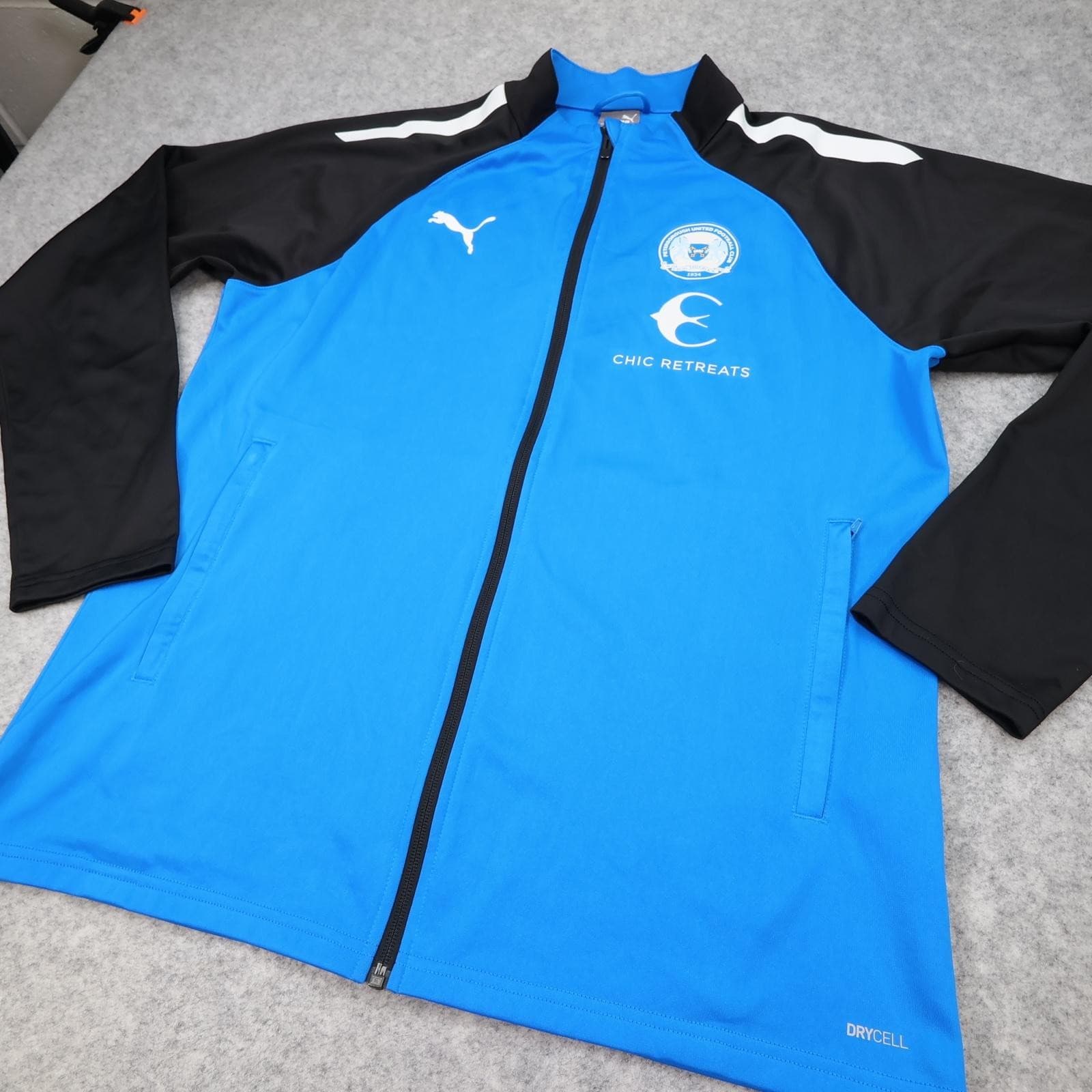 Peterborough United Jacket Mens Large Blue EFL Football Puma 2021 2022 Training photo 7