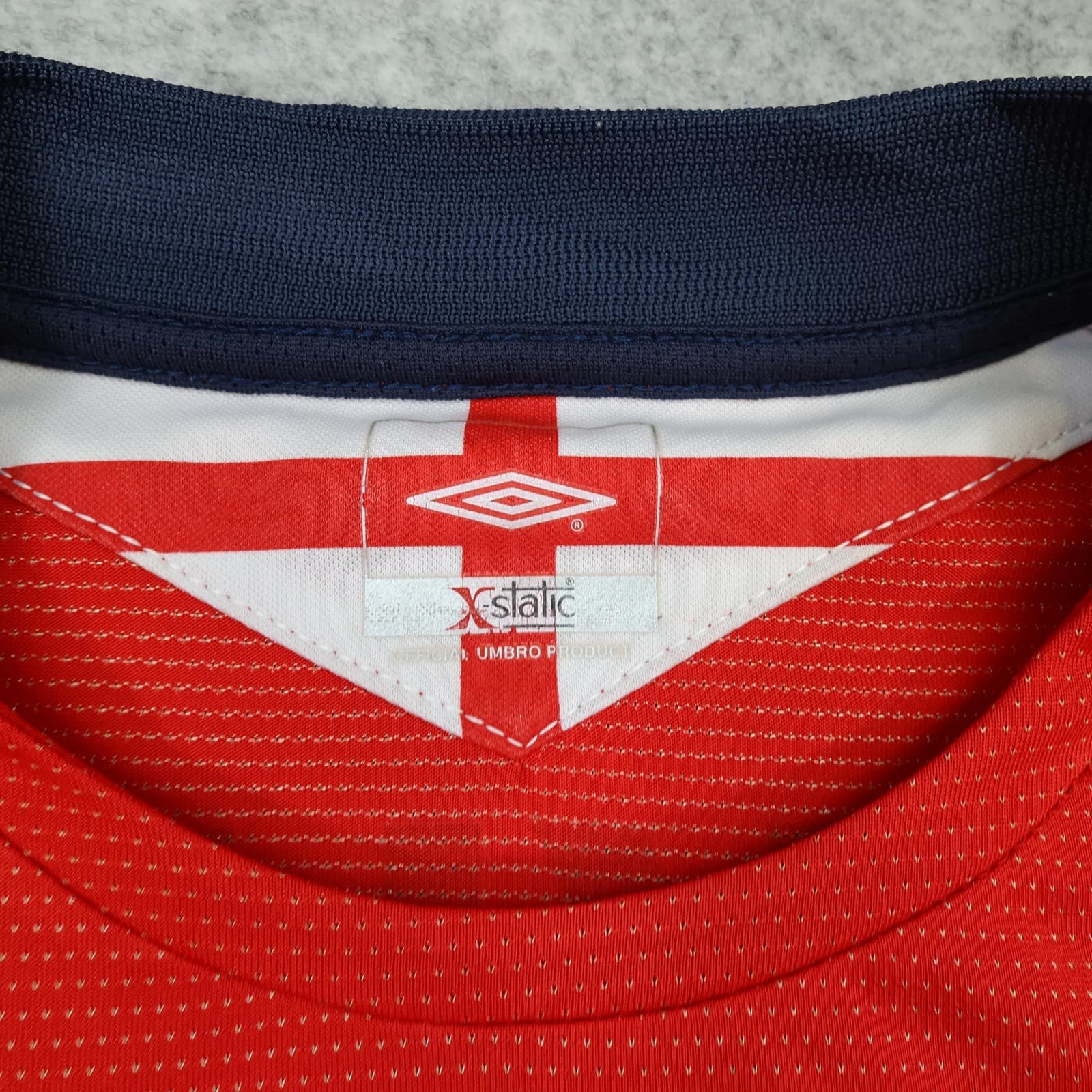 Vintage England Away Shirt Mens Medium Red 2004 2006 Football Umbro Beckham 7 photo 5
