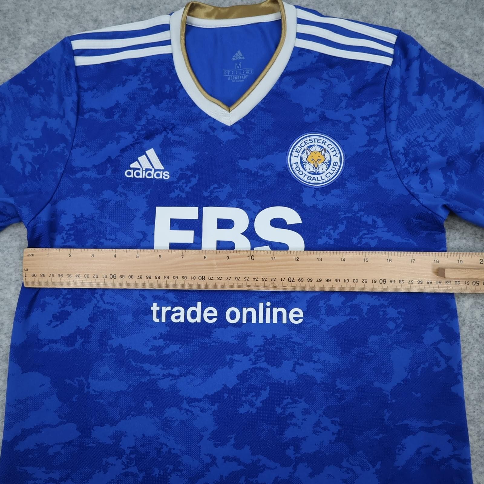 Leicester City Shirt Mens Medium Blue Home 2021 2022 Football Adidas FBS photo 10