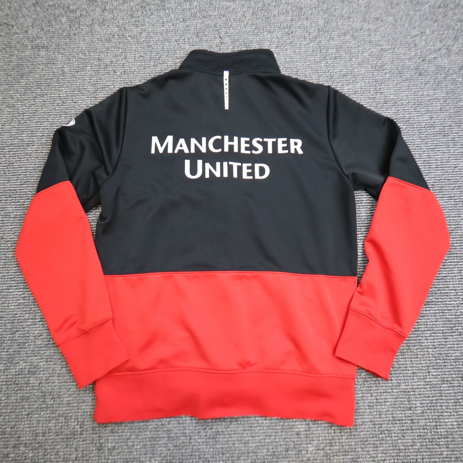 Manchester United Tracksuit Medium Black Training Jacket Top Nike 2009 2010 AIG photo 2