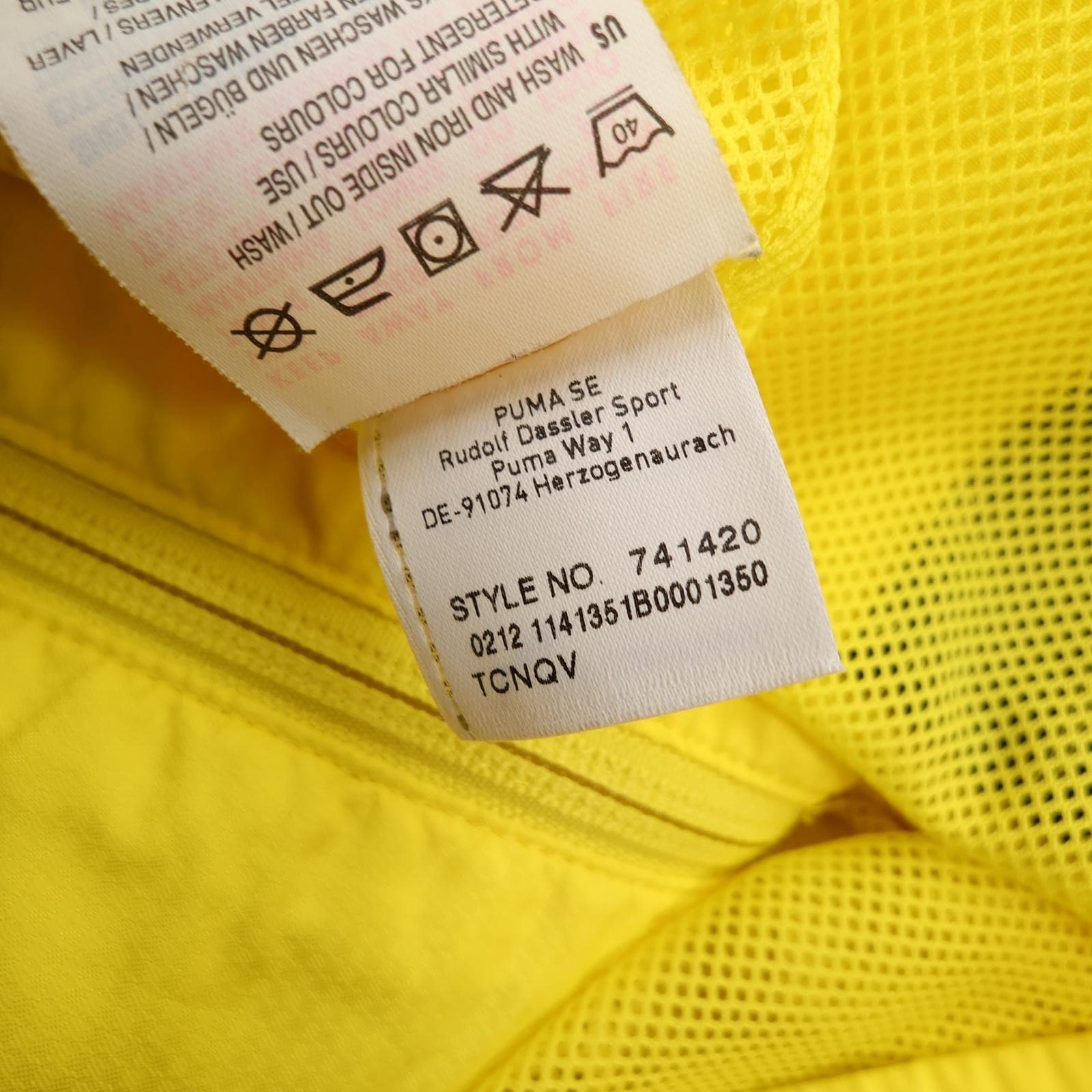 Borussia Dortmund Jacket Mens 2XL Yellow Football Puma Evonik Training photo 14