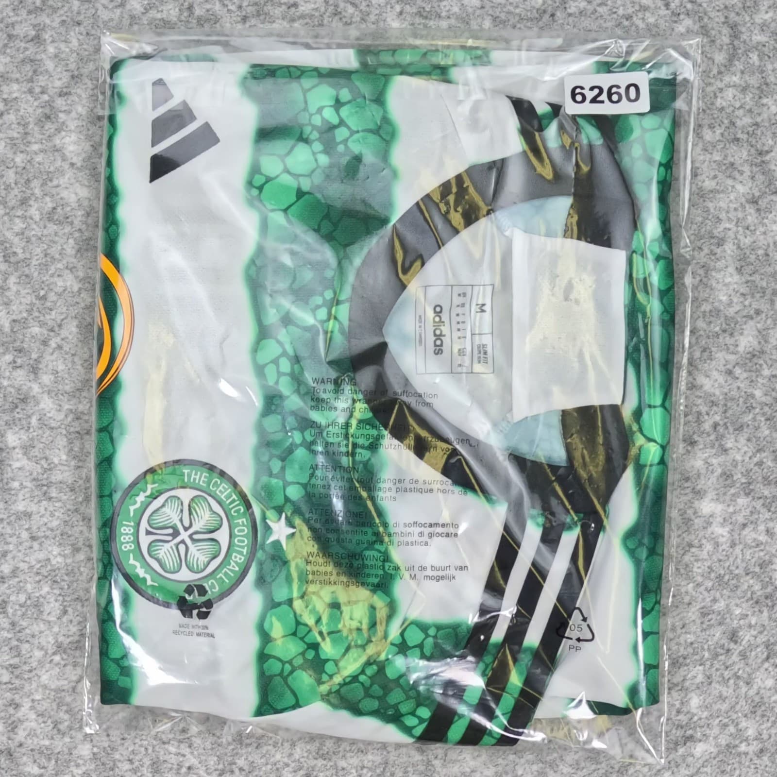 Celtic Football Shirt Home Medium Green 2023 2024 Adidas Kyogo 8 Soccer Jersey photo 3