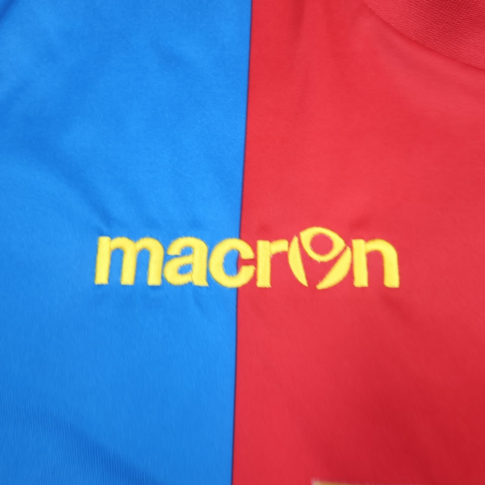 Crystal Palace Shirt 3XL Red Blue Home Kit 2015 2016 Macron Soccer Jersey 45" photo 5