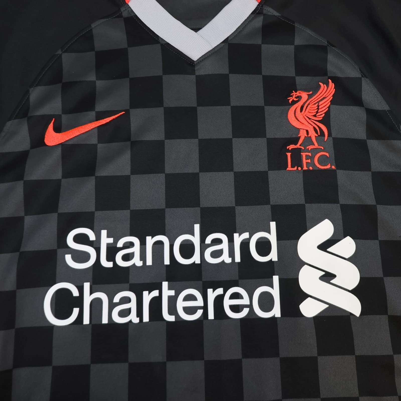 Liverpool Shirt Mens Medium Black 3rd Kit 2020 2021 Football Nike Soccer Jersey photo 3