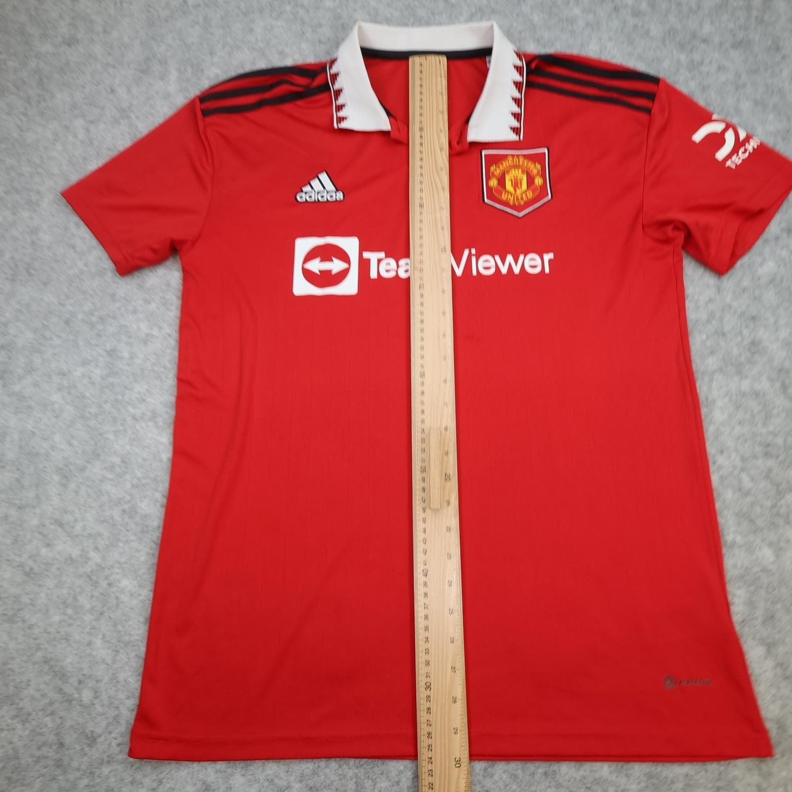 Manchester United Shirt Mens 2XL Red Home 2022 2023 Football Adidas TeamViewer photo 11