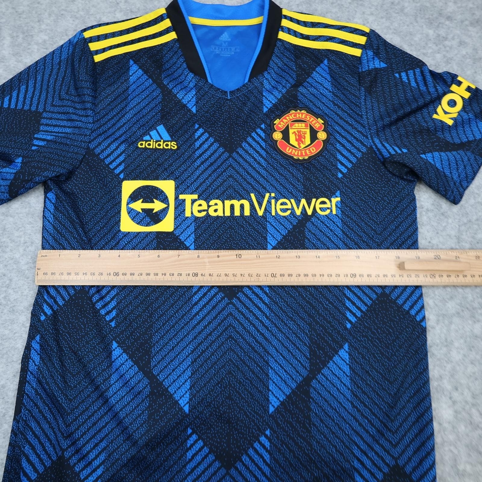 Manchester United Shirt Mens Medium 3rd Kit 2021 2022 Football Adidas Ronaldo 7 photo 9