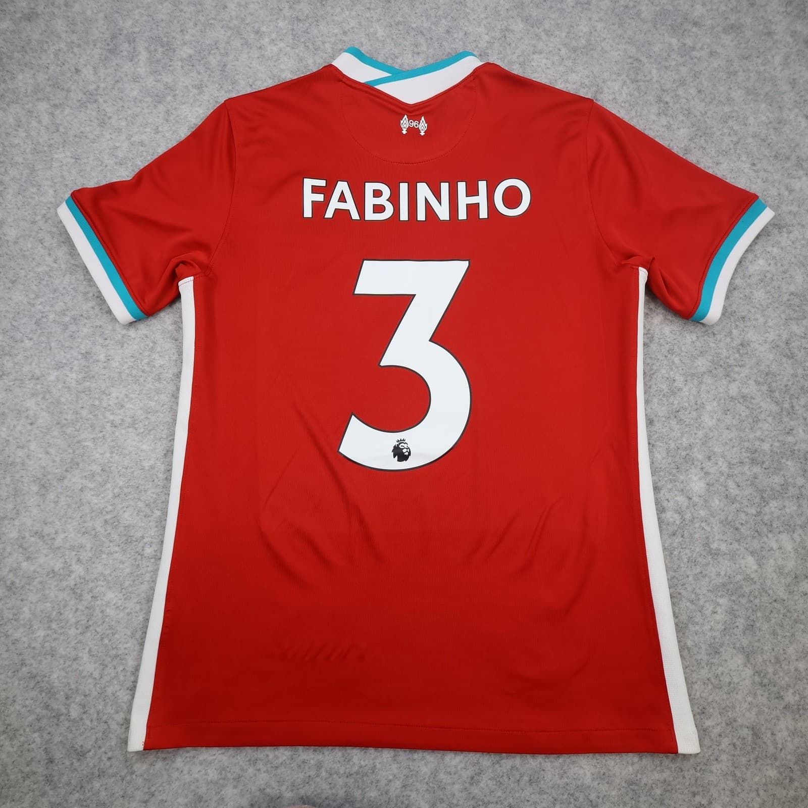 Liverpool Shirt Mens Medium Red Home 2020 2021 Football Nike Fabinho 3 Jersey