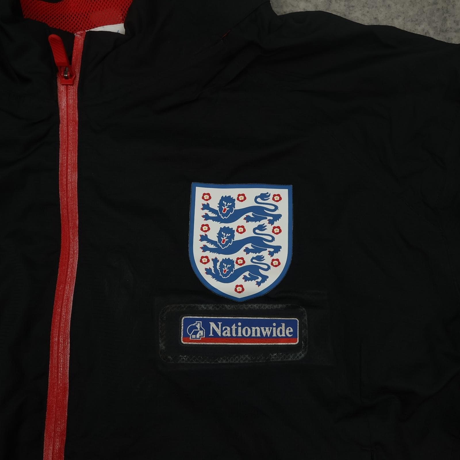 England Jacket Mens XL Black 2010 2011 Football Umbro Nationwide Training photo 3