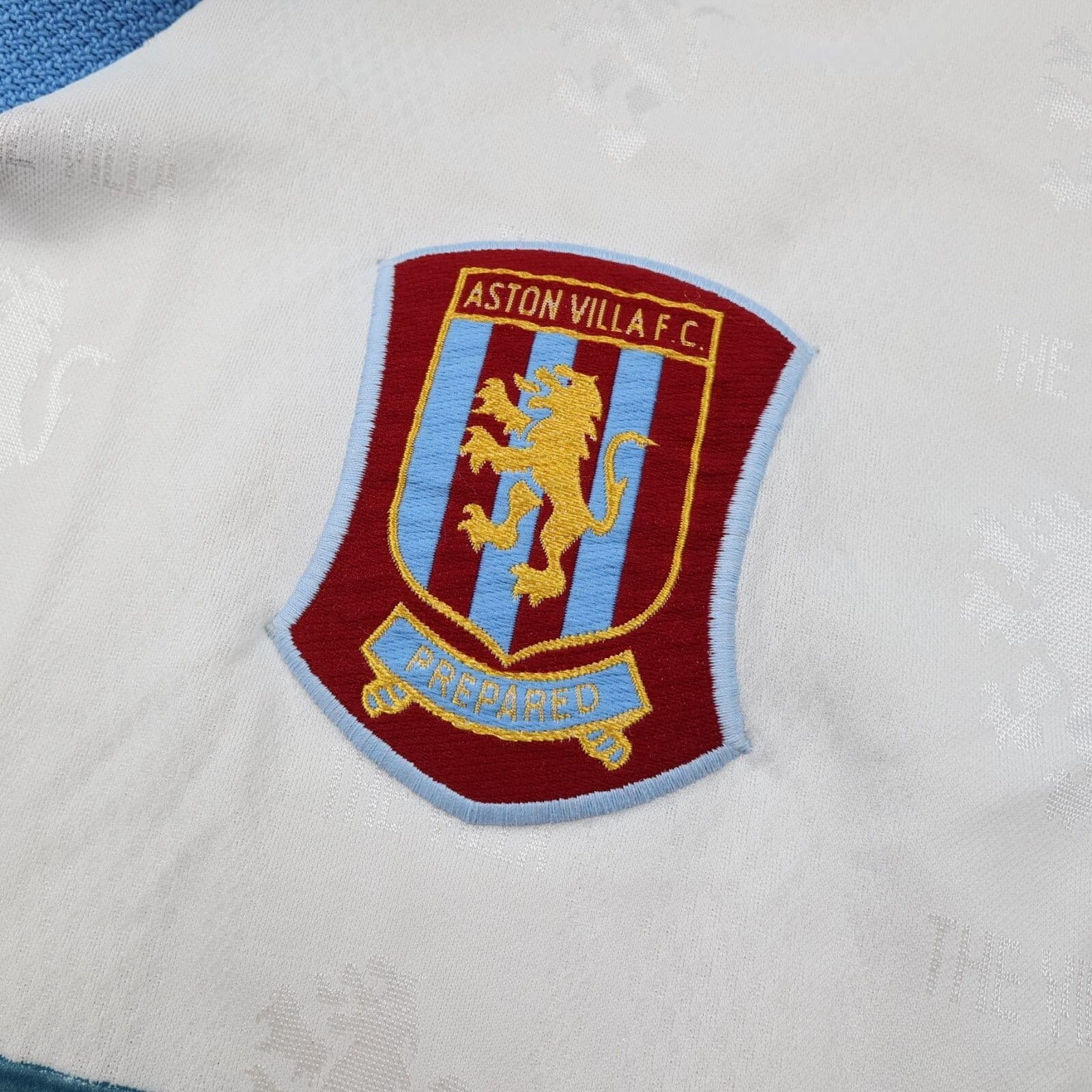 Vintage Aston Villa Shirt Large White Away Kit 1996 1997 1998 Reebok Jersey 40" photo 5